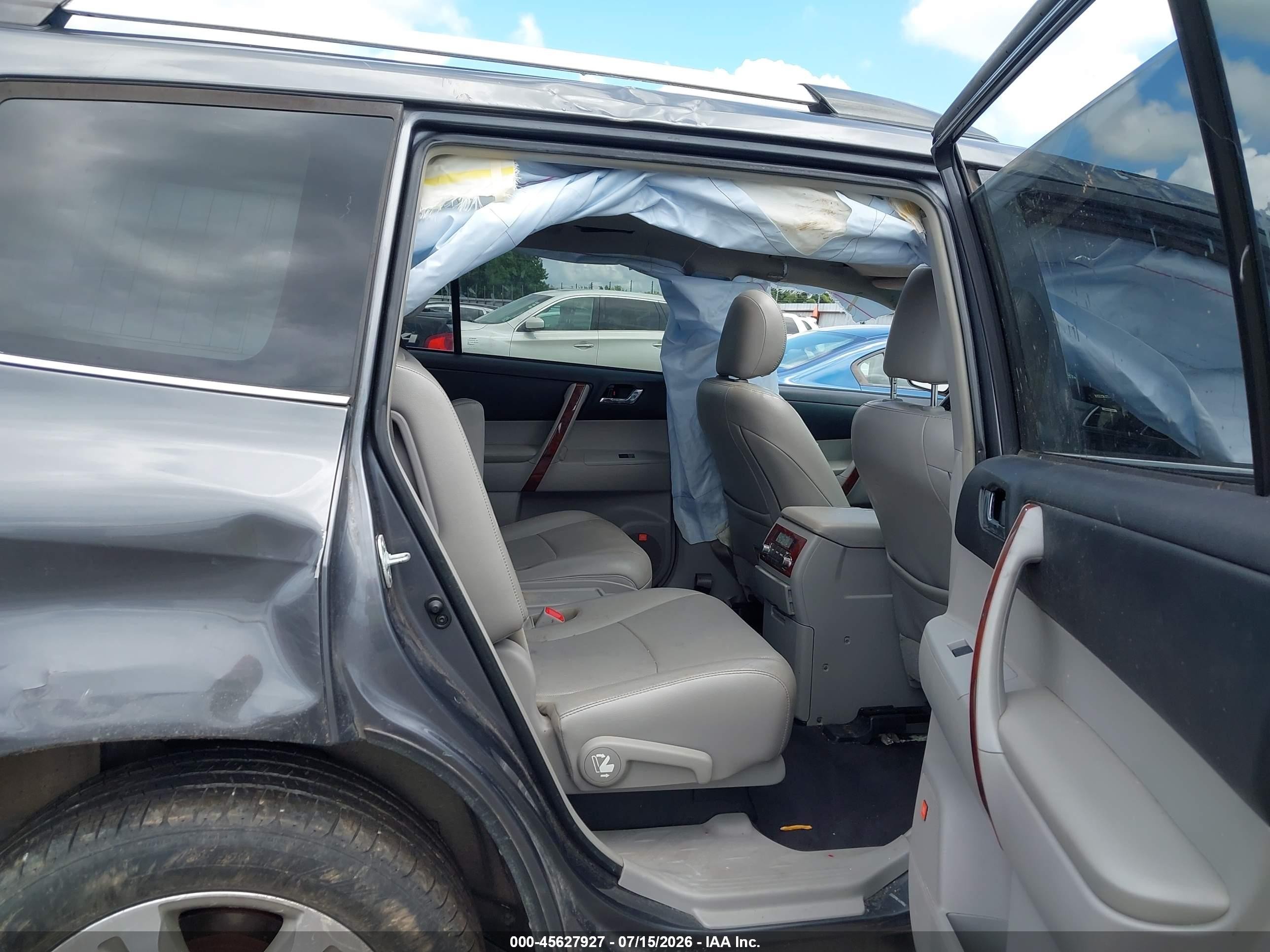 2013 Toyota Highlander Limited V6 Gray vin: 5TDDK3EH8DS237995