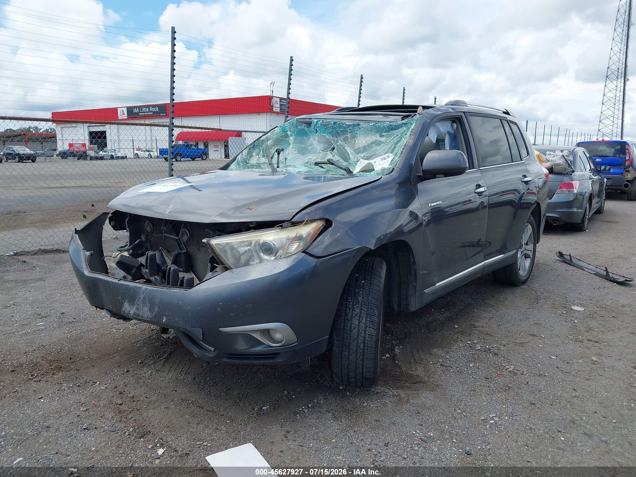 2013 Toyota Highlander Limited V6 Gray vin: 5TDDK3EH8DS237995