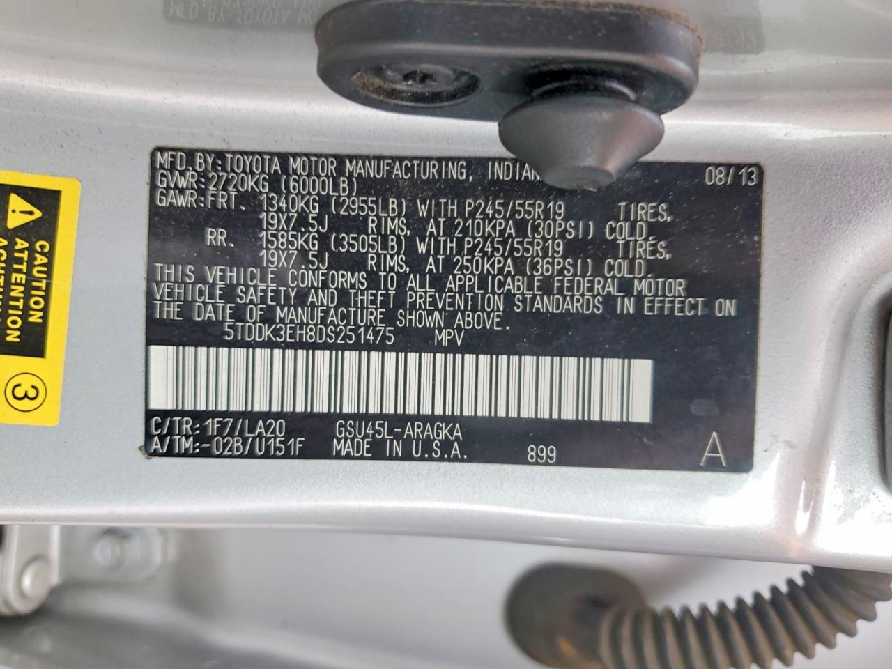 2013 Toyota Highlander Limited Silver vin: 5TDDK3EH8DS251475
