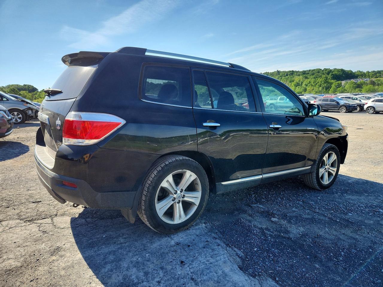 2013 Toyota Highlander Limited Black vin: 5TDDK3EH8DS271127