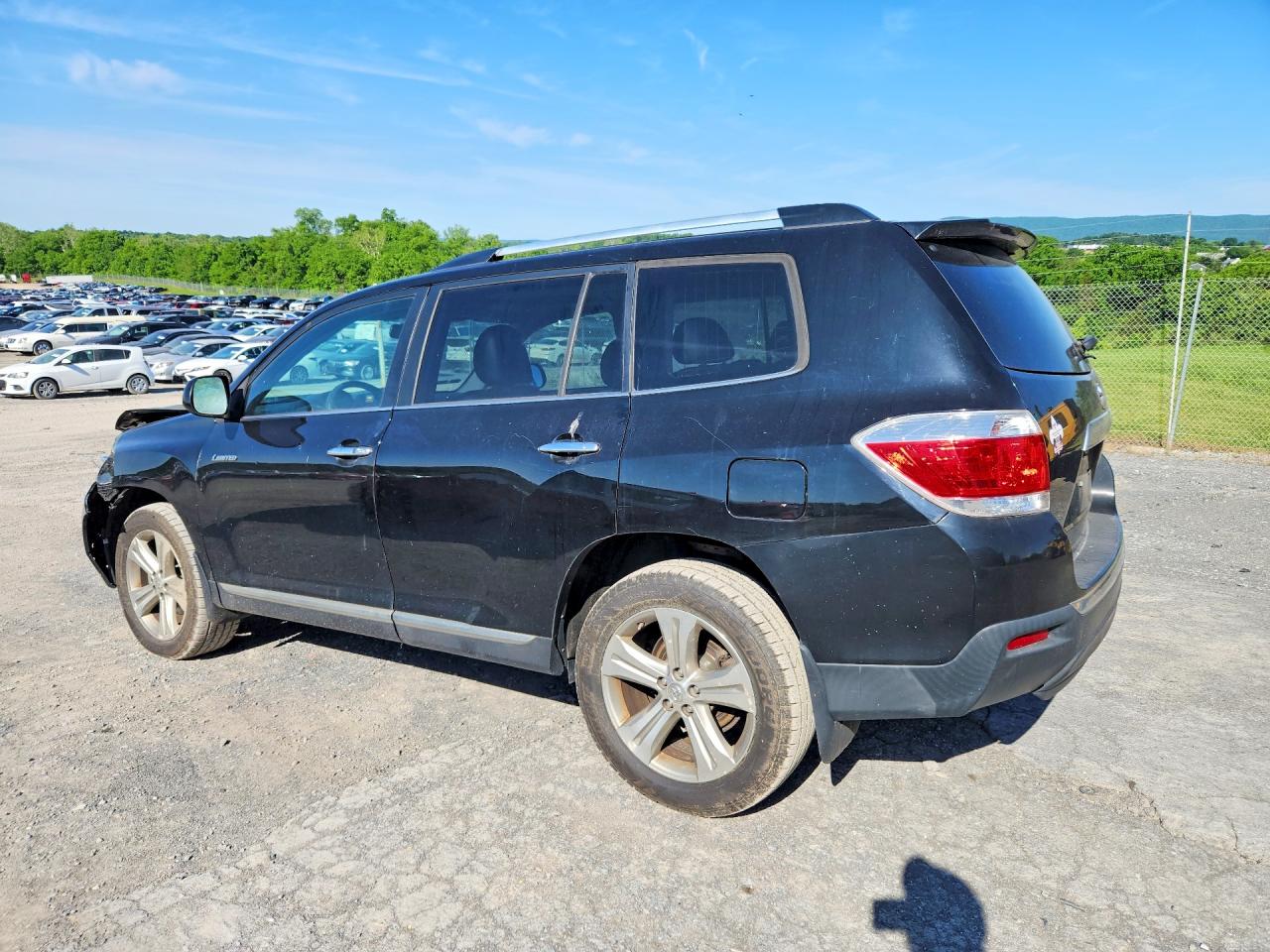 2013 Toyota Highlander Limited Black vin: 5TDDK3EH8DS271127