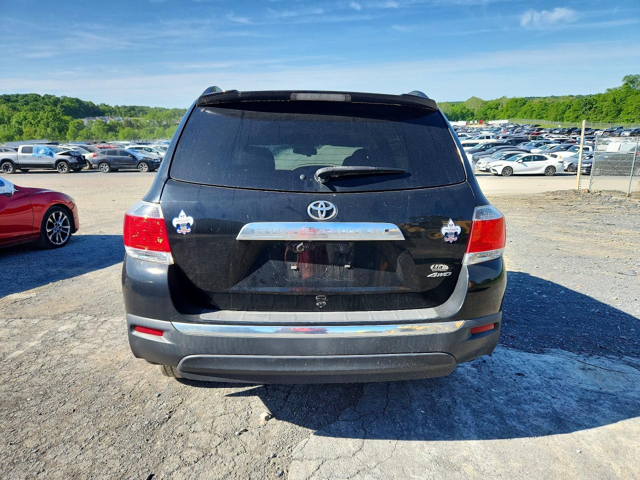 2013 Toyota Highlander Limited Black vin: 5TDDK3EH8DS271127