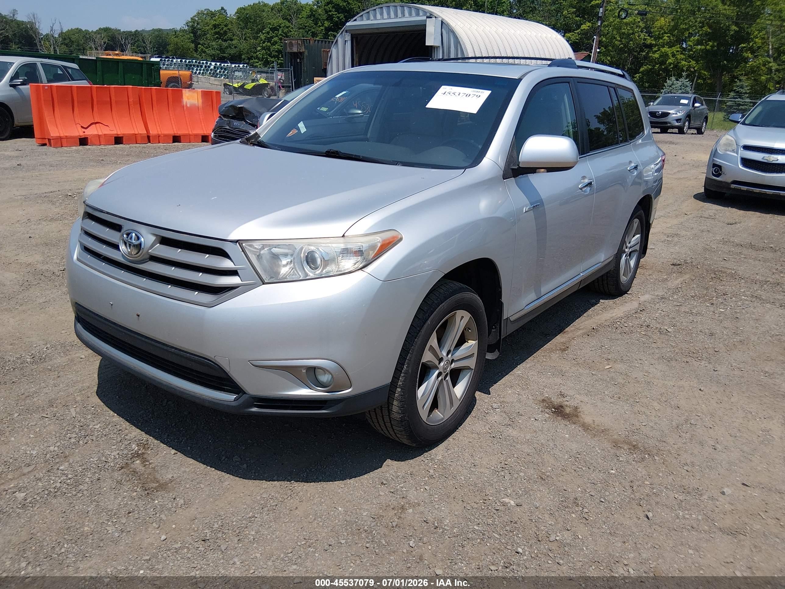 2013 Toyota Highlander Limited V6 Silver vin: 5TDDK3EH8DS273136