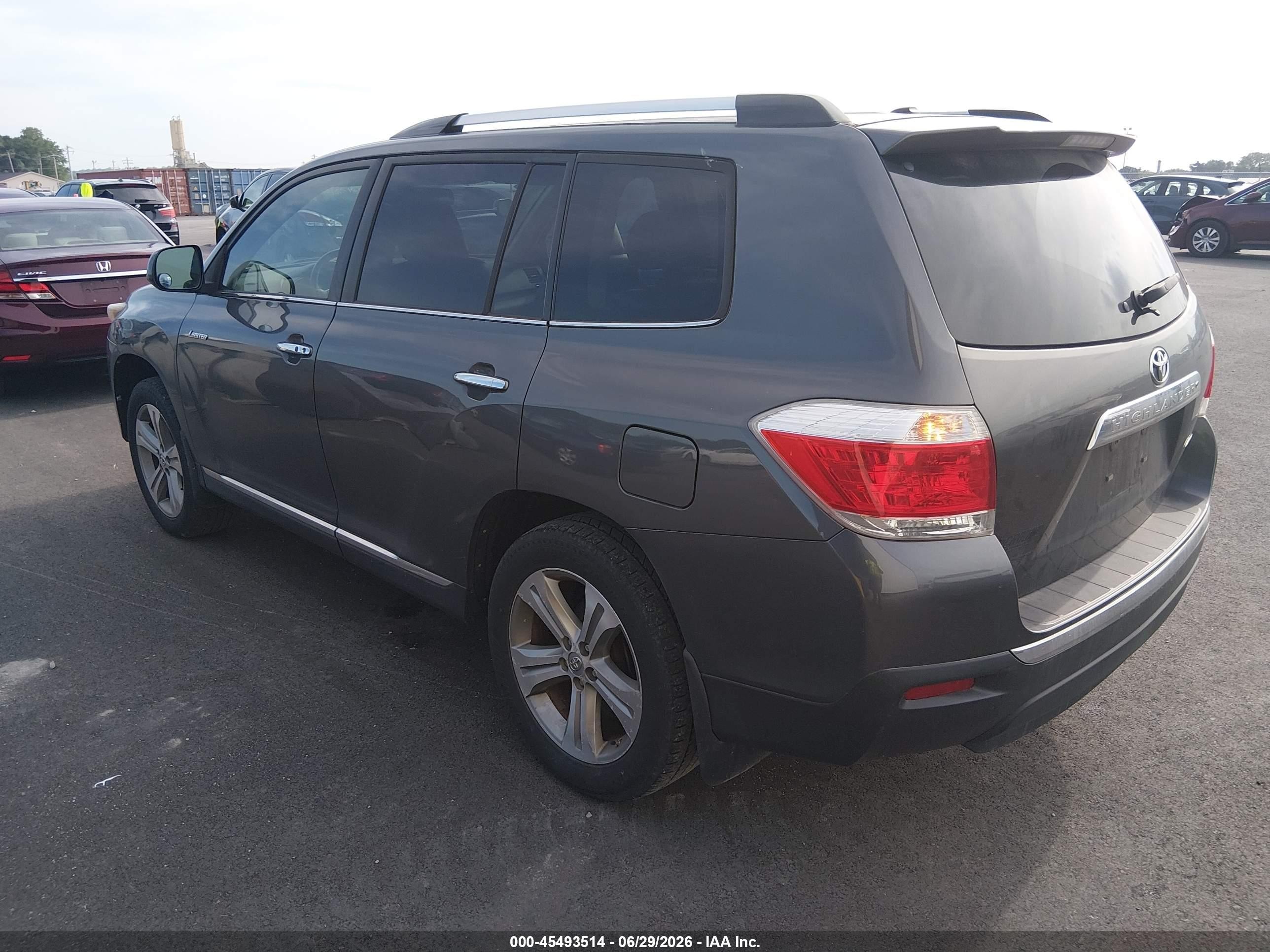 2011 Toyota Highlander Limited V6 Gray vin: 5TDDK3EH9BS058779