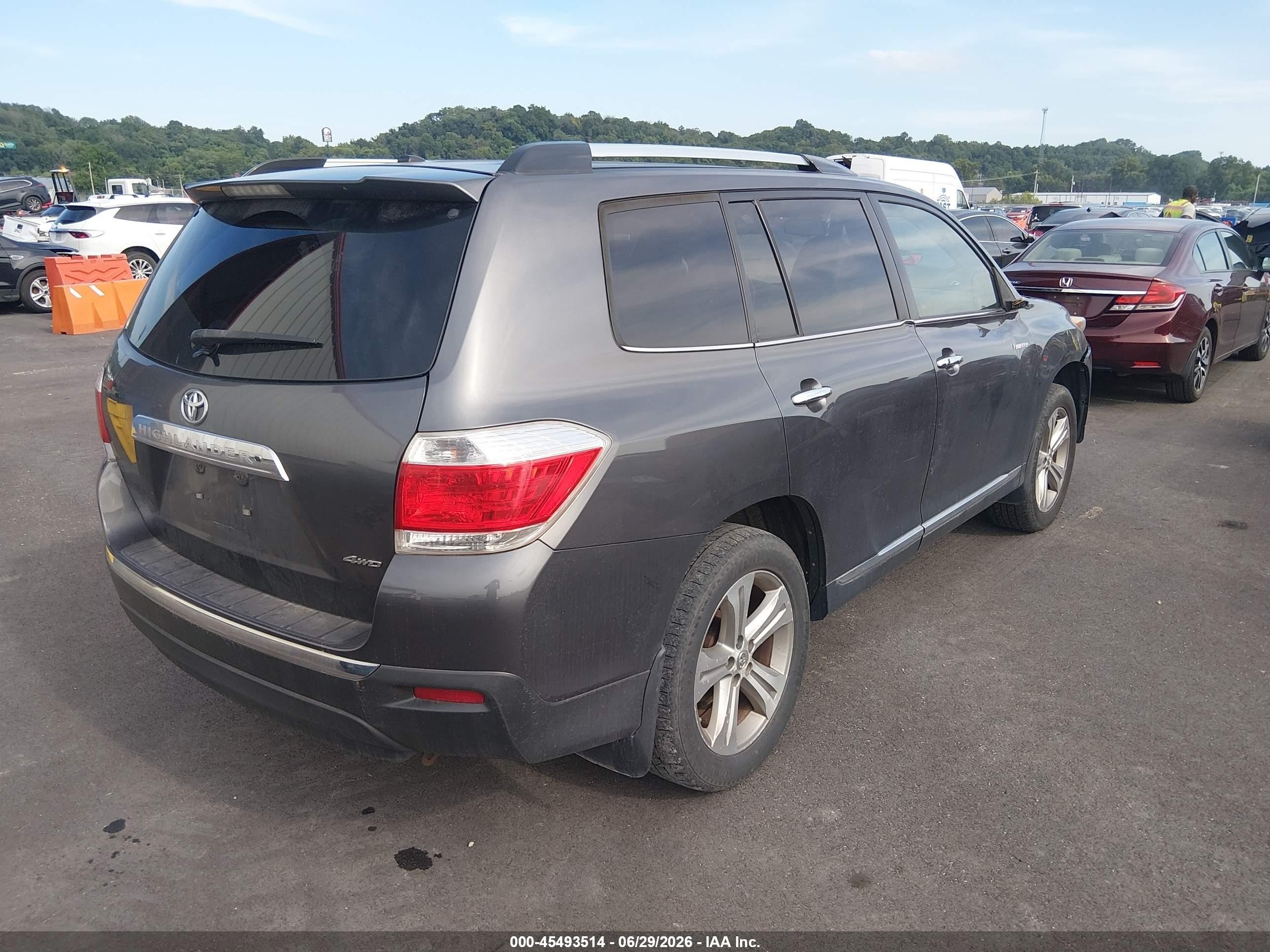 2011 Toyota Highlander Limited V6 Gray vin: 5TDDK3EH9BS058779