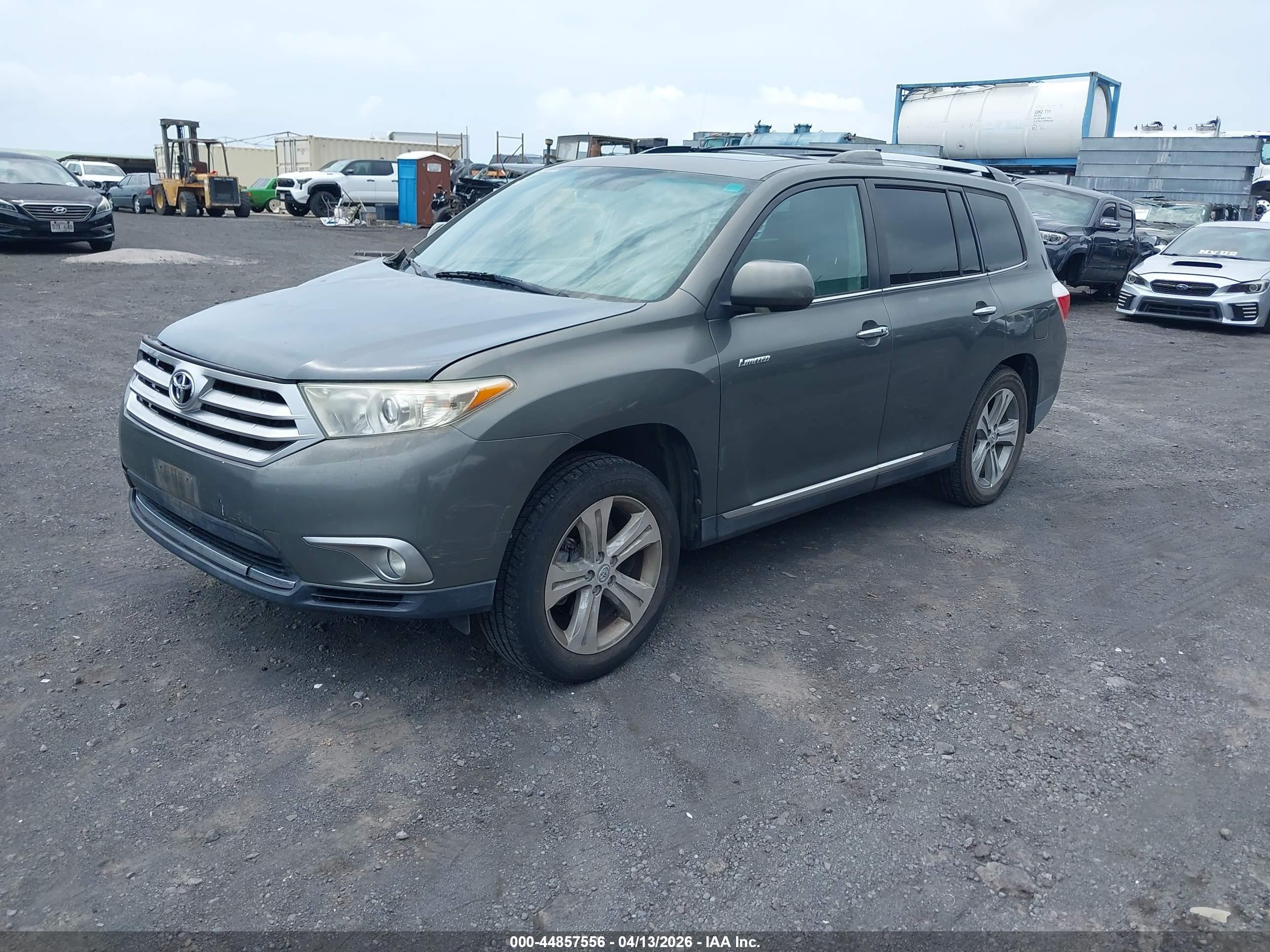 2012 Toyota Highlander Limited V6 Green vin: 5TDDK3EH9CS097227