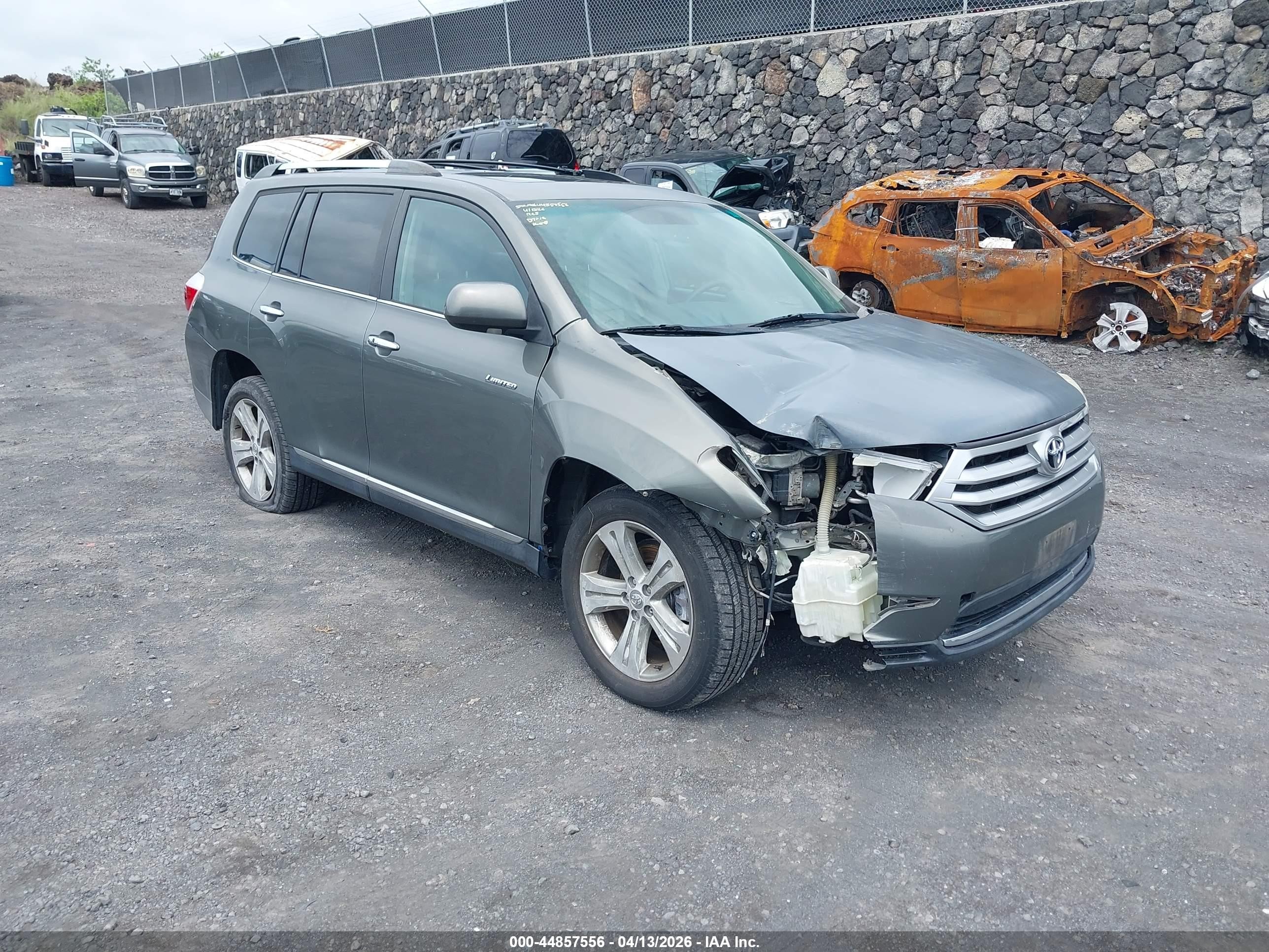 2012 Toyota Highlander Limited V6 Green vin: 5TDDK3EH9CS097227