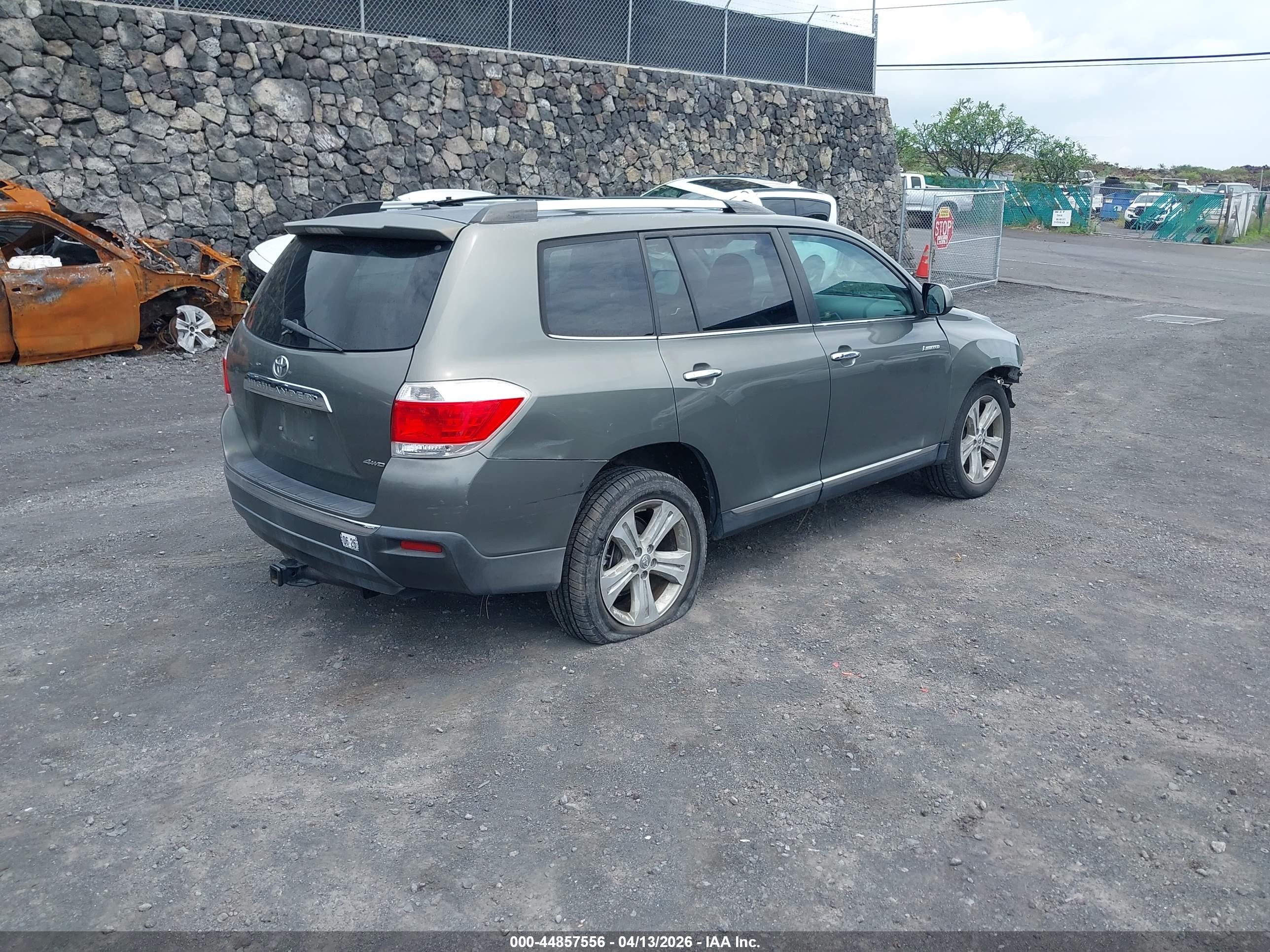 2012 Toyota Highlander Limited V6 Green vin: 5TDDK3EH9CS097227