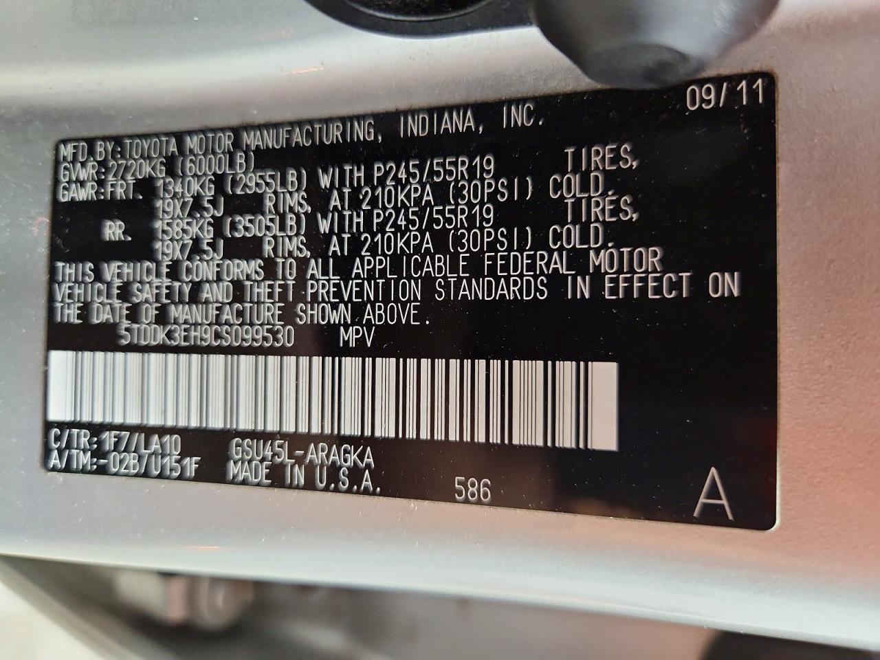 2012 Toyota Highlander Limited Silver vin: 5TDDK3EH9CS099530