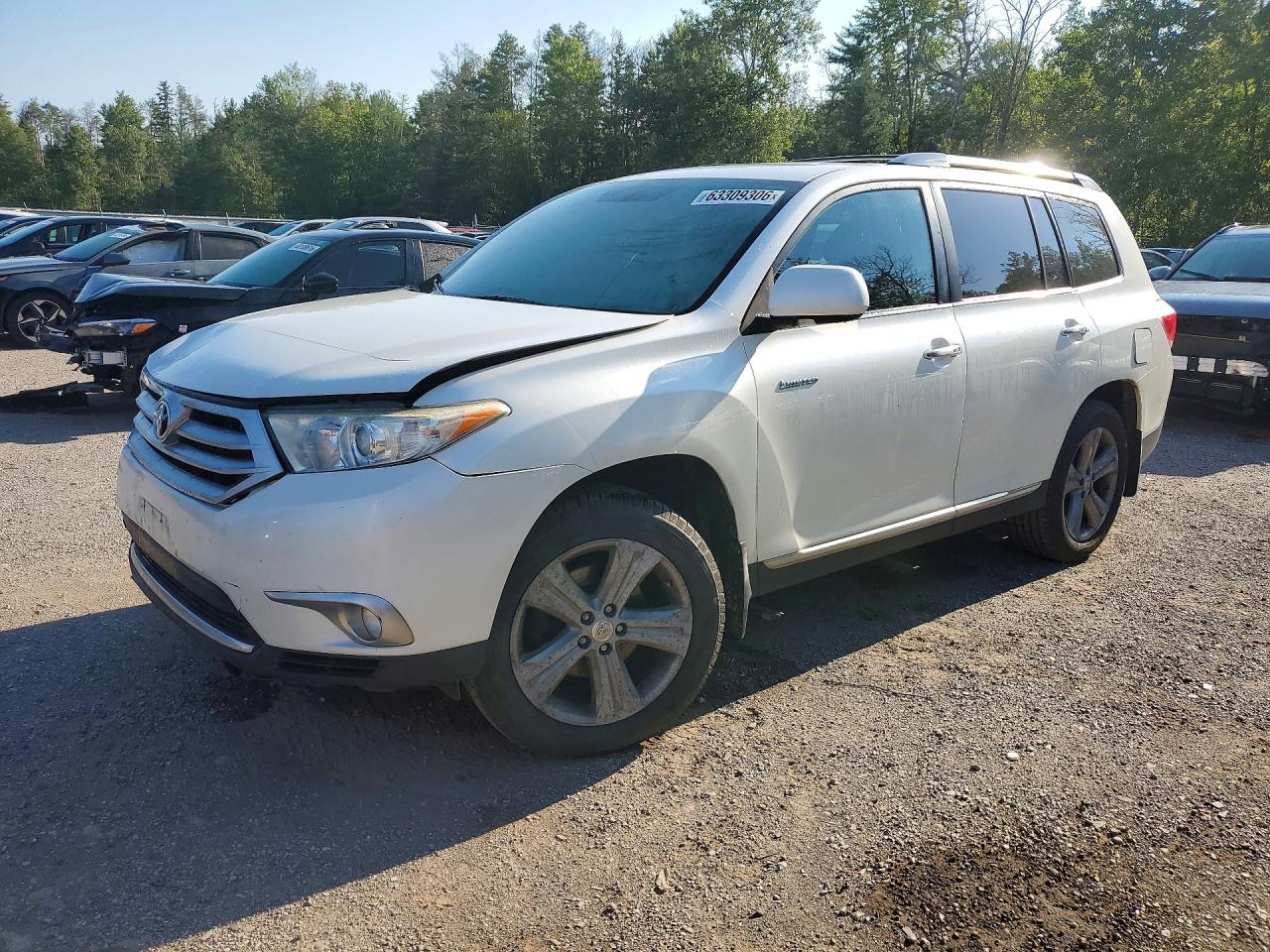 2012 Toyota Highlander Limited Белый vin: 5TDDK3EH9CS108131