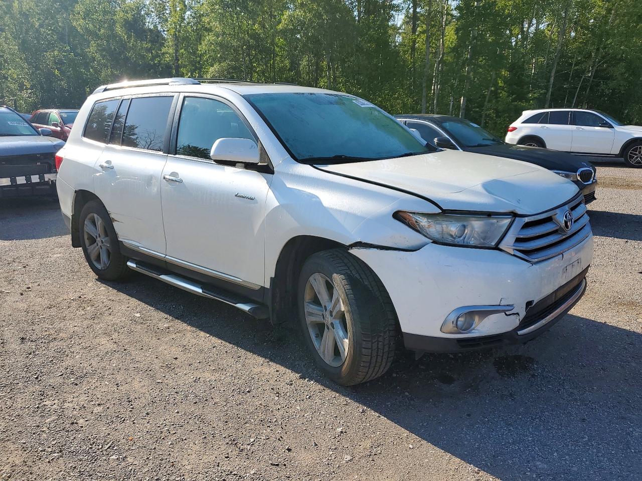 2012 Toyota Highlander Limited Белый vin: 5TDDK3EH9CS108131