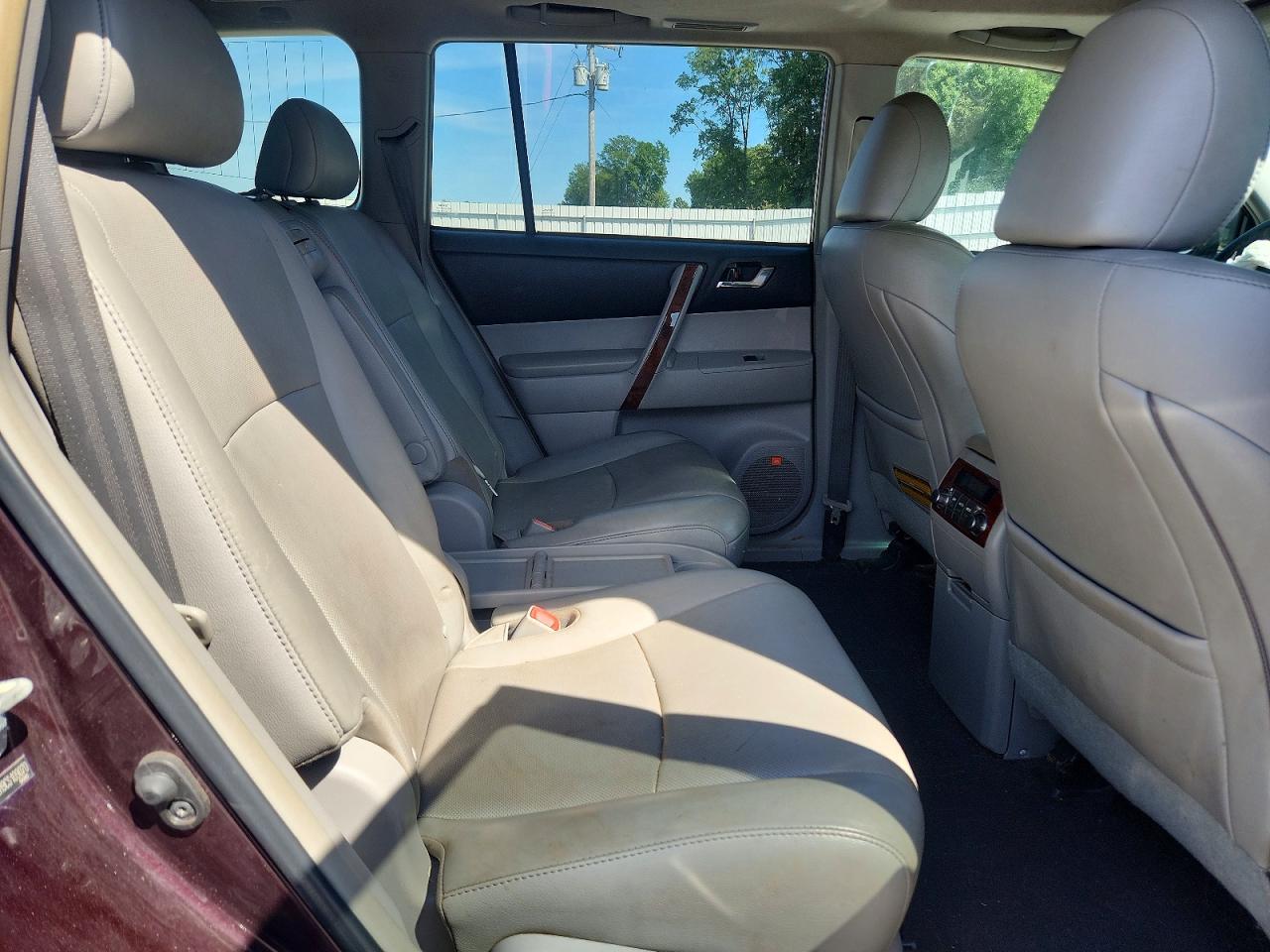 2012 Toyota Highlander Limited Темно-бордовый vin: 5TDDK3EH9CS109070