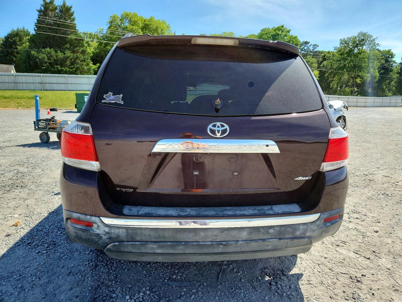 2012 Toyota Highlander Limited Темно-бордовый vin: 5TDDK3EH9CS109070