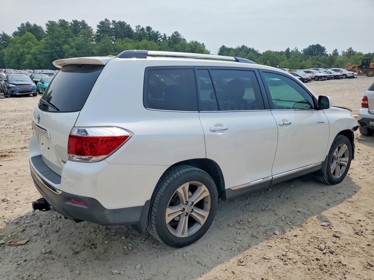 2012 Toyota Highlander Limited White vin: 5TDDK3EH9CS120859