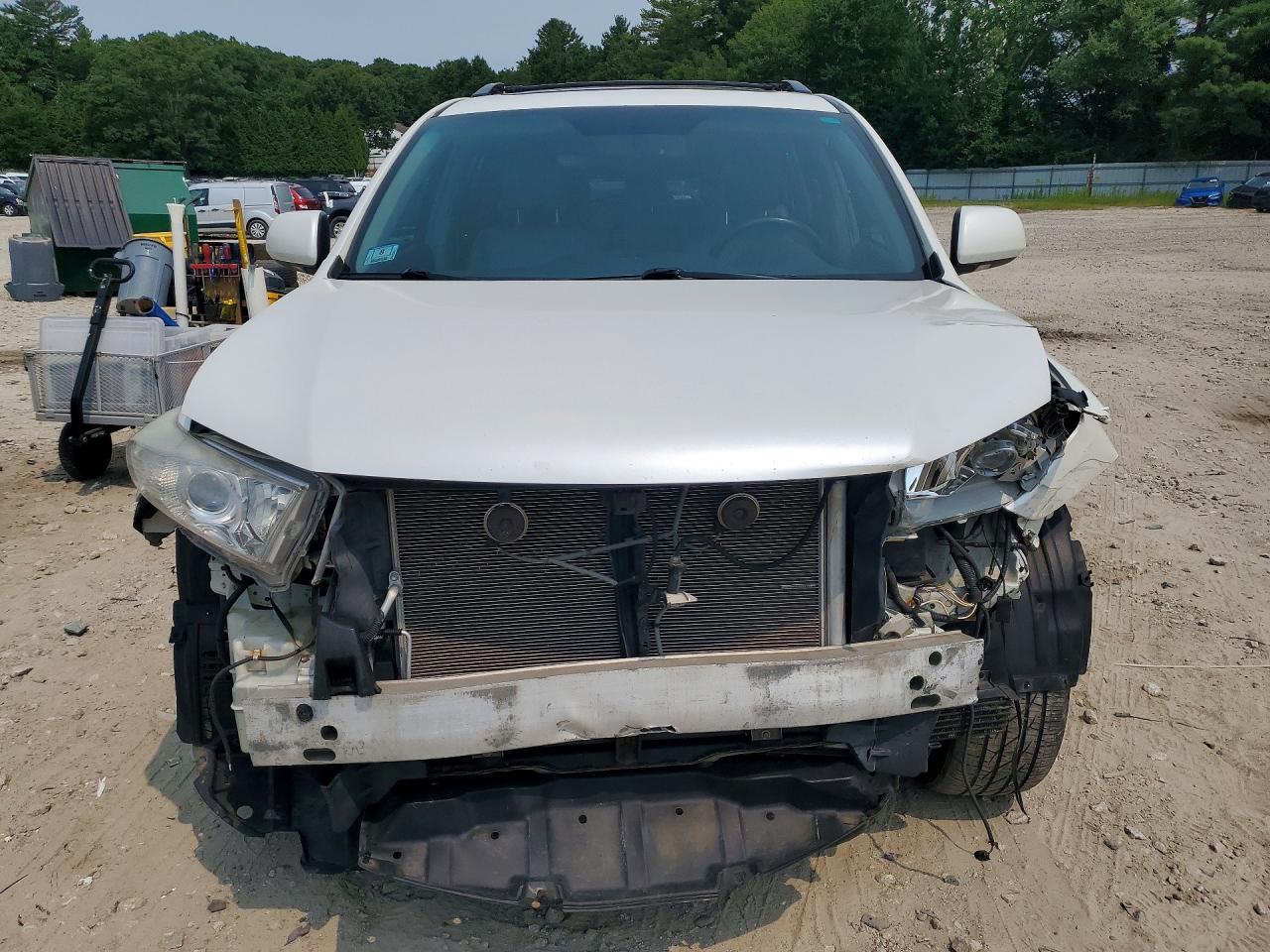 2012 Toyota Highlander Limited White vin: 5TDDK3EH9CS120859