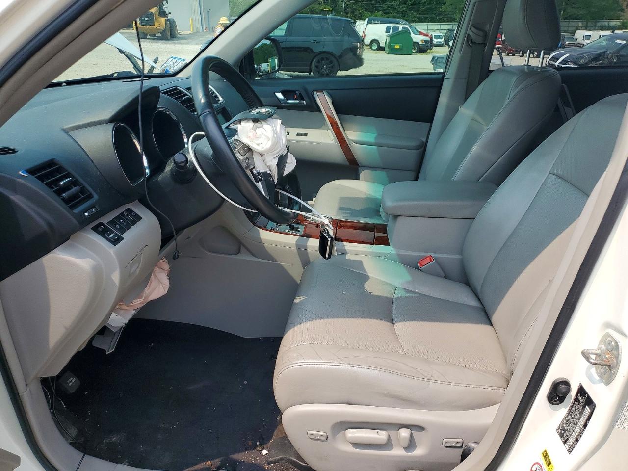 2012 Toyota Highlander Limited White vin: 5TDDK3EH9CS120859