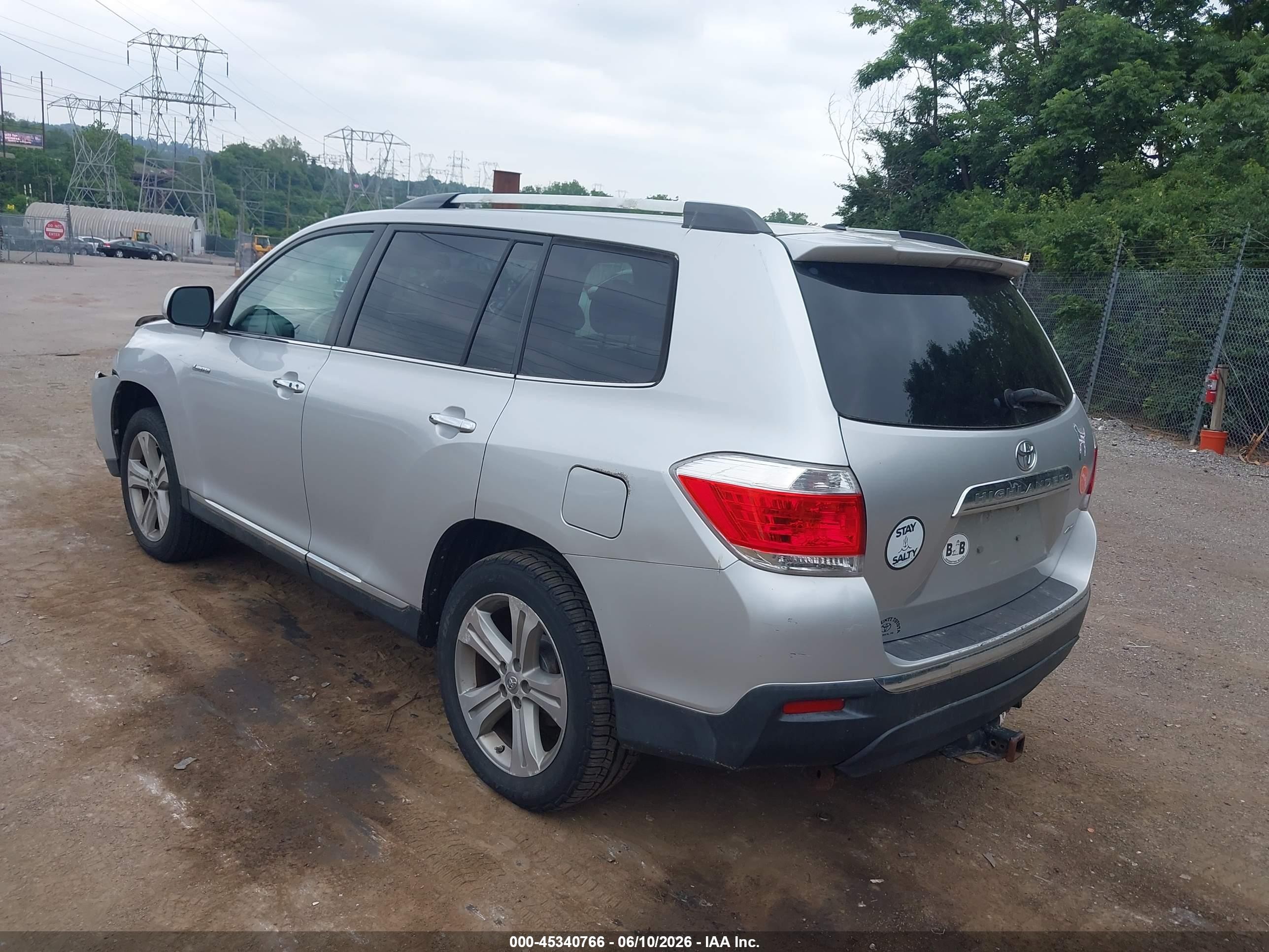 2012 Toyota Highlander Limited Silver vin: 5TDDK3EH9CS129643