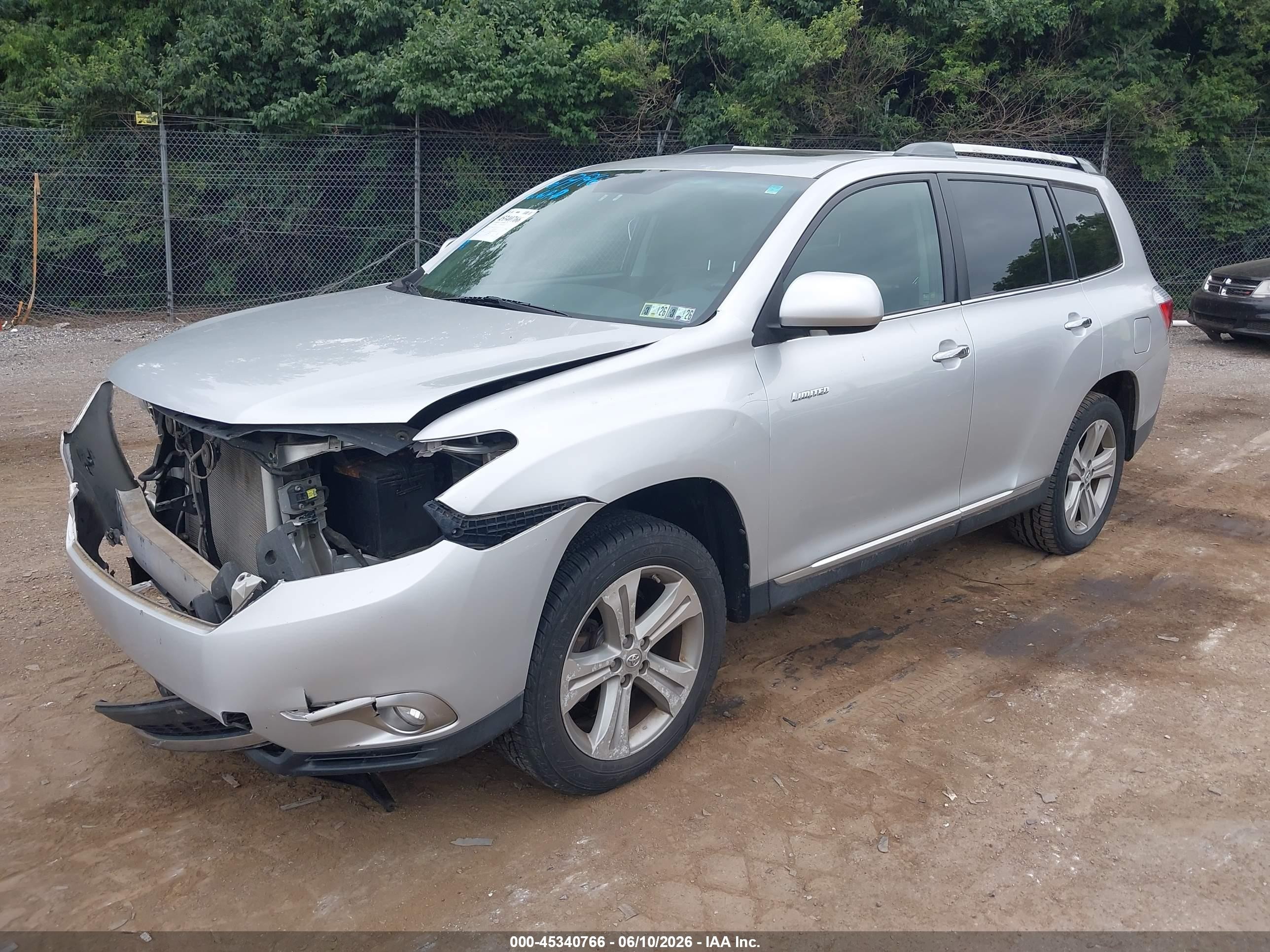 2012 Toyota Highlander Limited Silver vin: 5TDDK3EH9CS129643