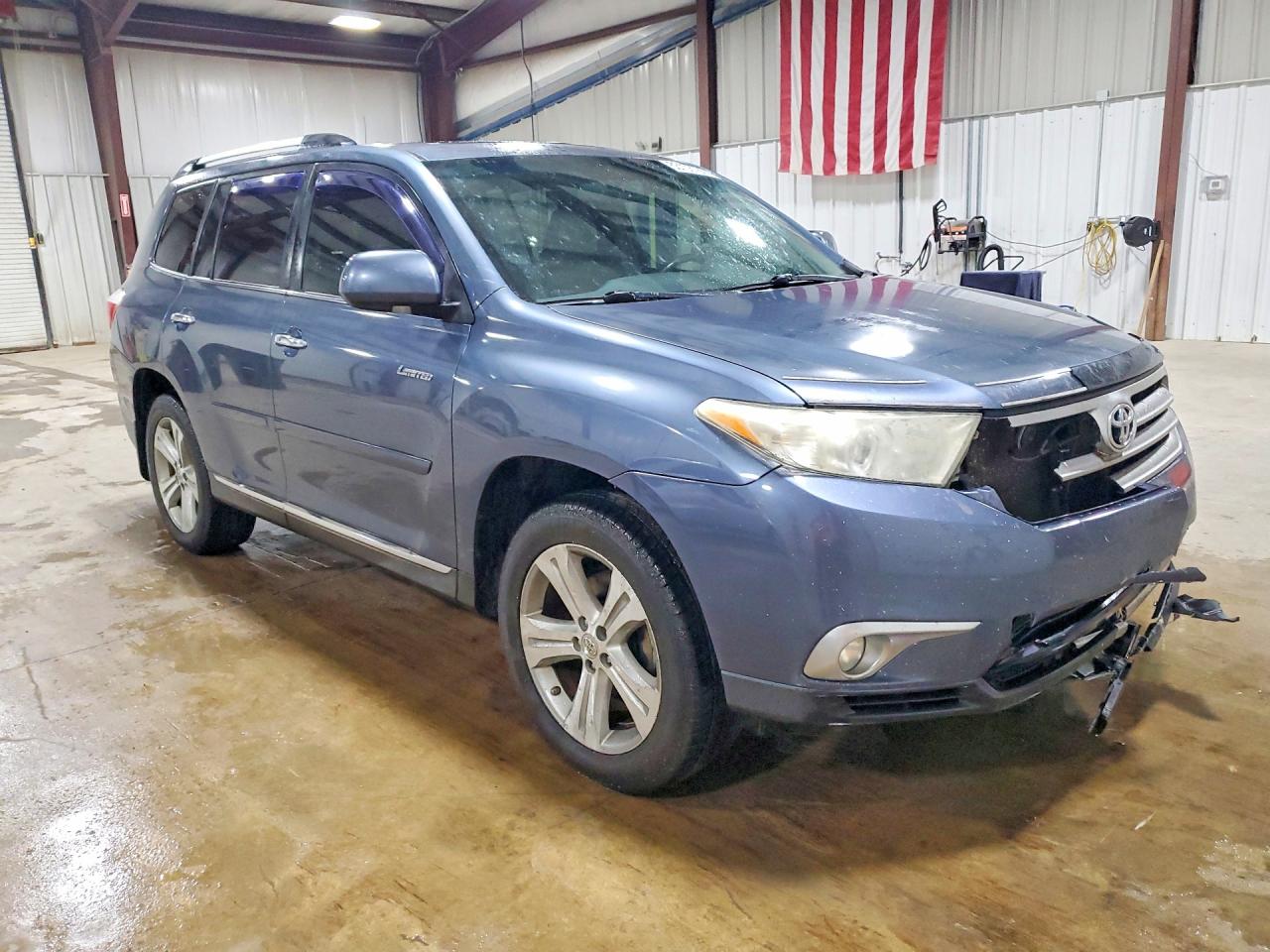2012 Toyota Highlander Blue vin: 5TDDK3EH9CS150671