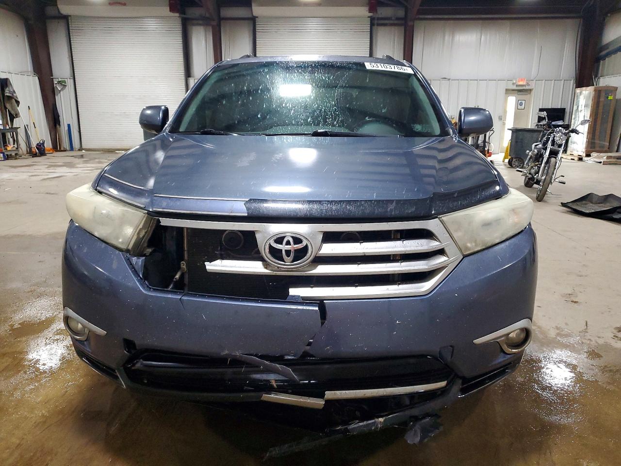 2012 Toyota Highlander Blue vin: 5TDDK3EH9CS150671
