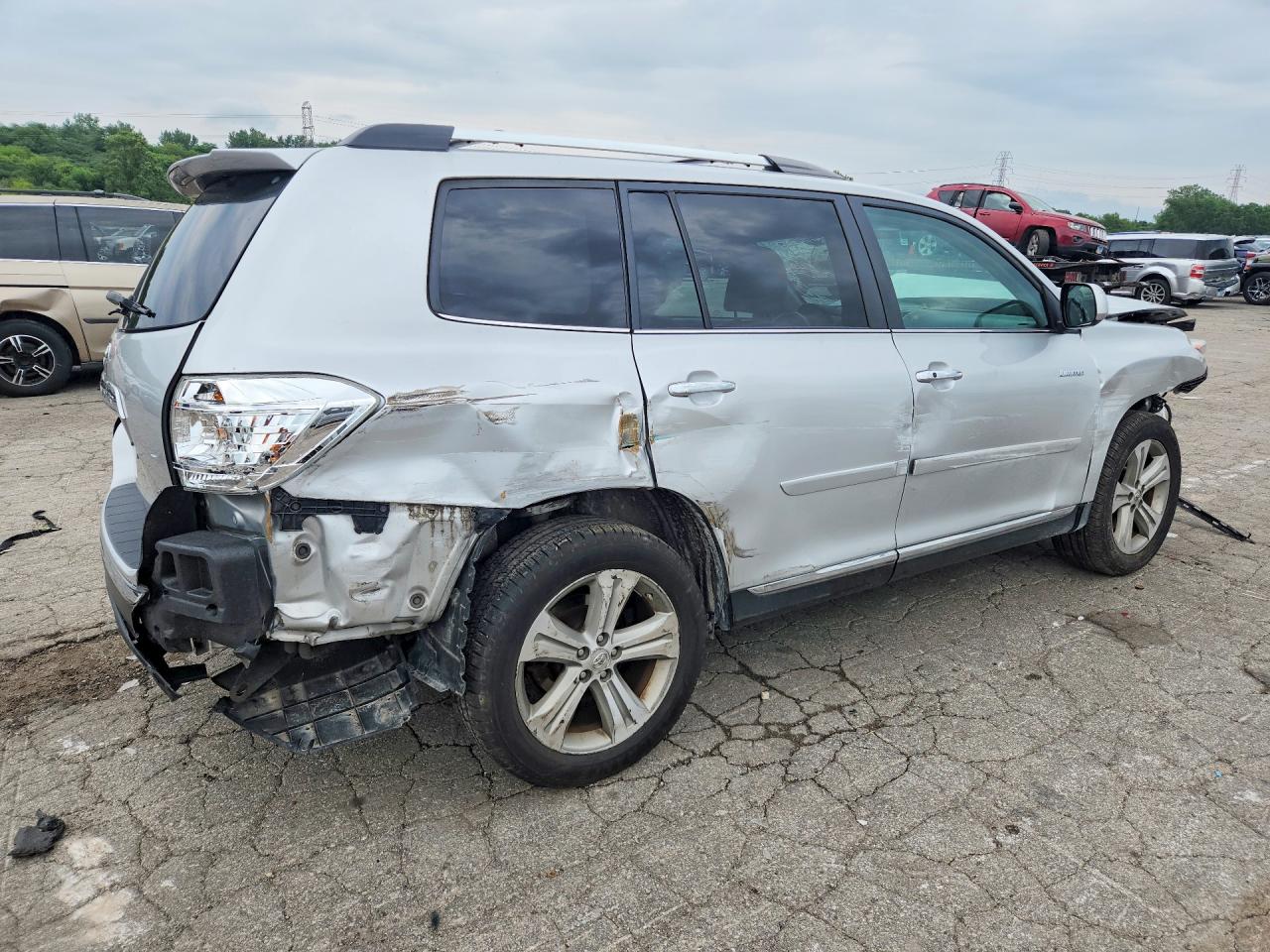 2012 Toyota Highlander Limited Silver vin: 5TDDK3EH9CS153943