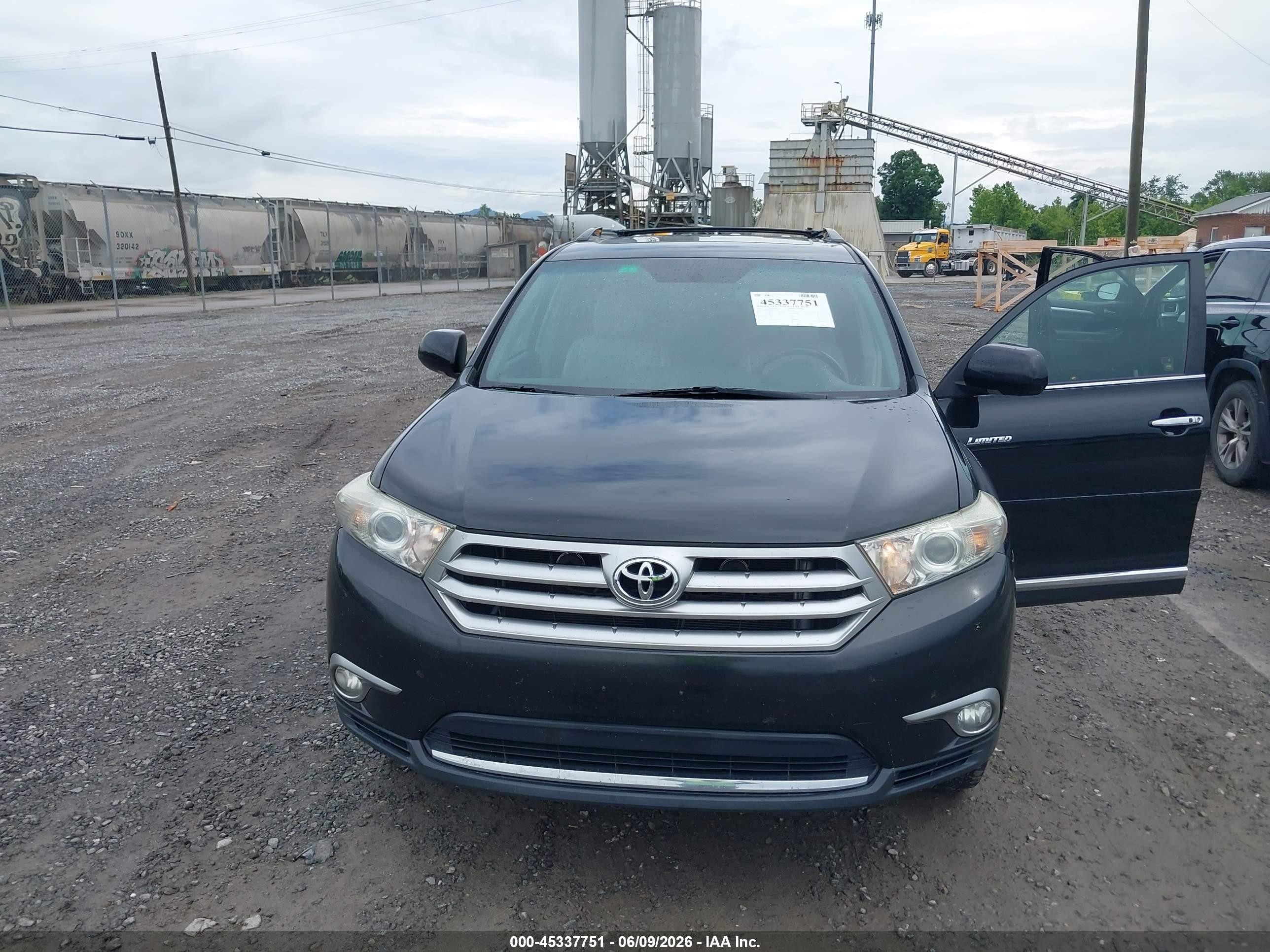 2012 Toyota Highlander Limited V6 Black vin: 5TDDK3EH9CS157202
