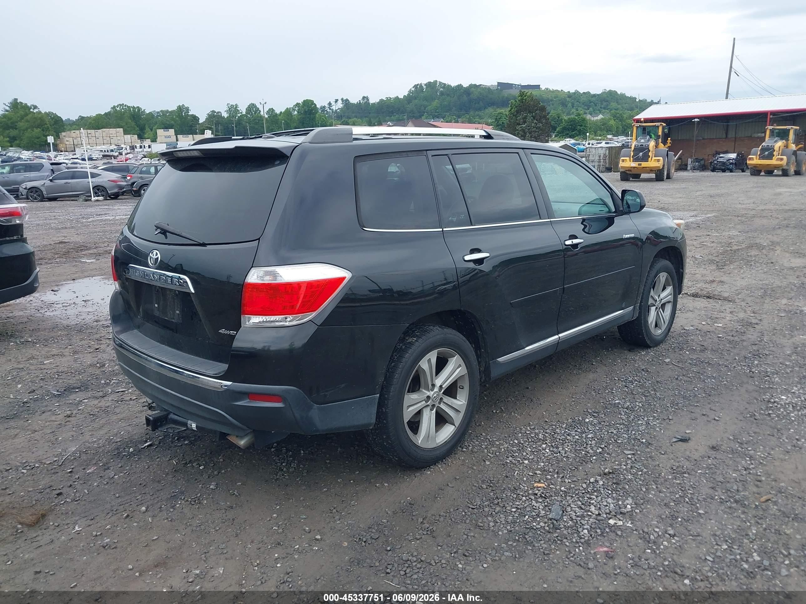 2012 Toyota Highlander Limited V6 Black vin: 5TDDK3EH9CS157202