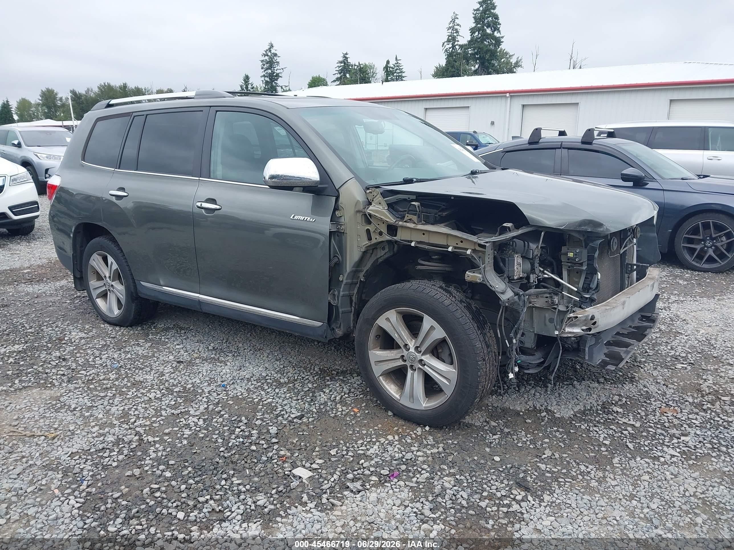 2012 Toyota Highlander Limited V6 Gray vin: 5TDDK3EH9CS172041