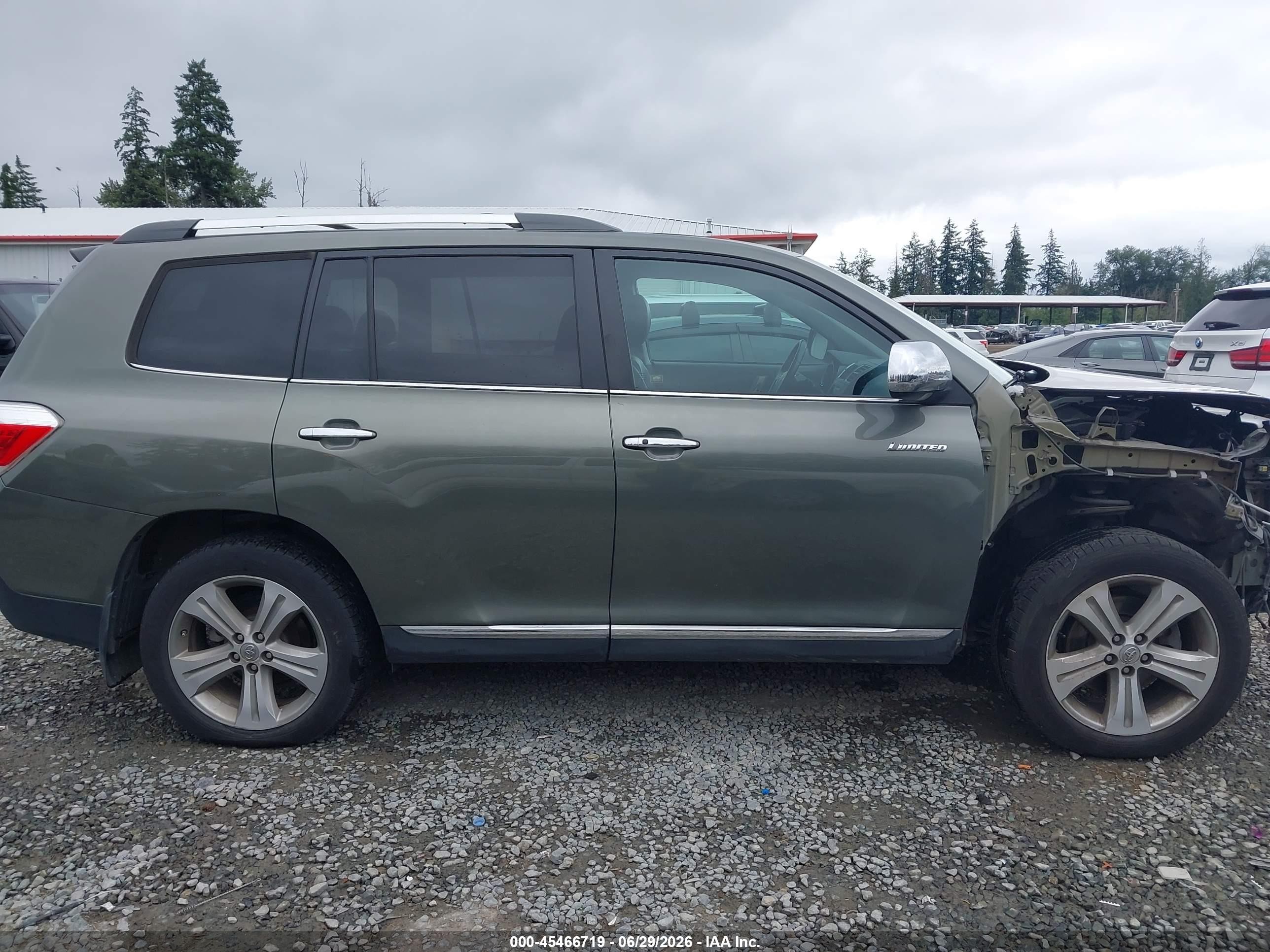 2012 Toyota Highlander Limited V6 Gray vin: 5TDDK3EH9CS172041