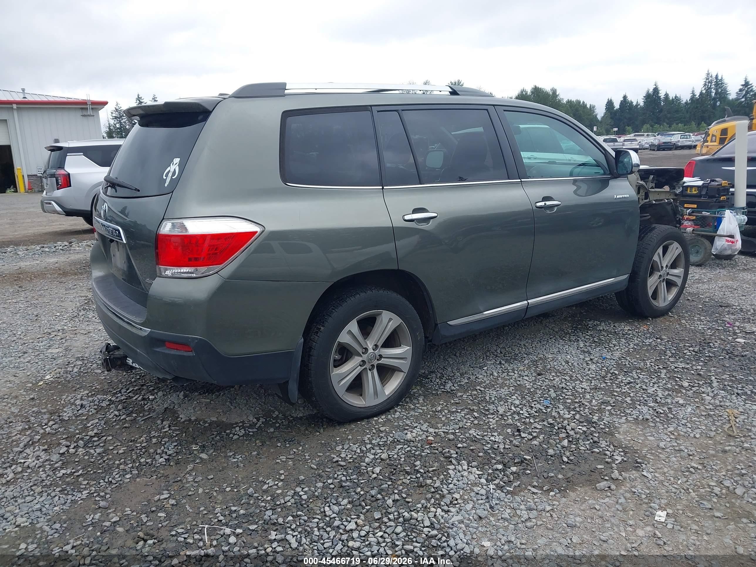 2012 Toyota Highlander Limited V6 Gray vin: 5TDDK3EH9CS172041