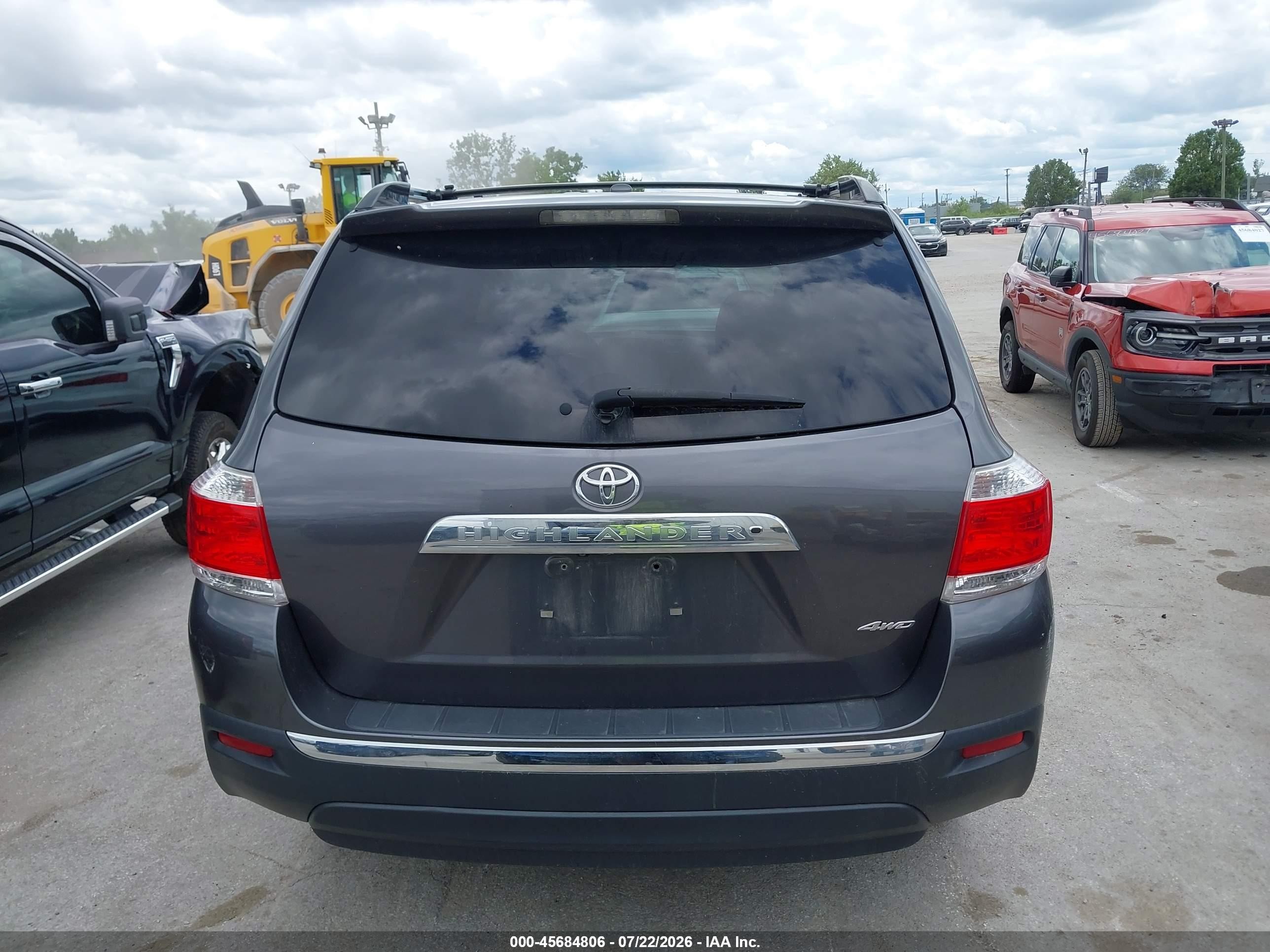 2013 Toyota Highlander Limited V6 Gray vin: 5TDDK3EH9DS179783