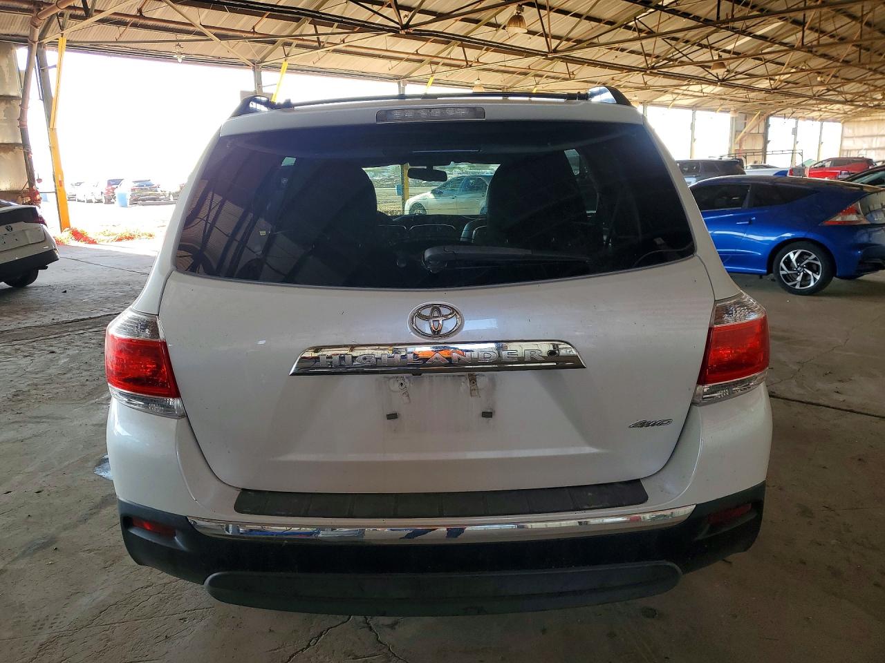 2013 Toyota Highlander Limited White vin: 5TDDK3EH9DS187771