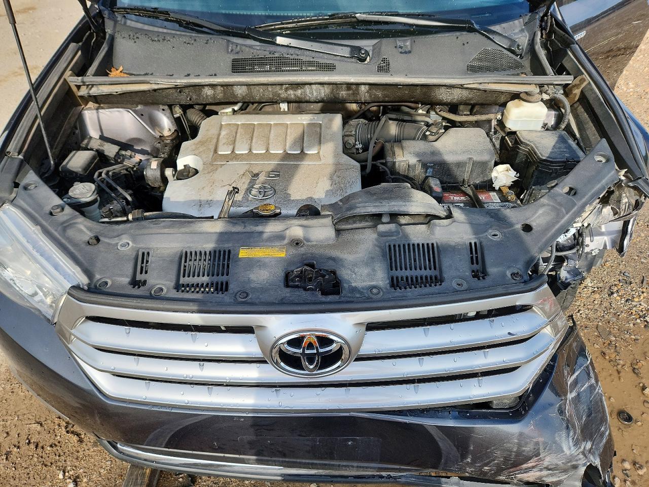 2013 Toyota Highlander Limited Серый vin: 5TDDK3EH9DS217089