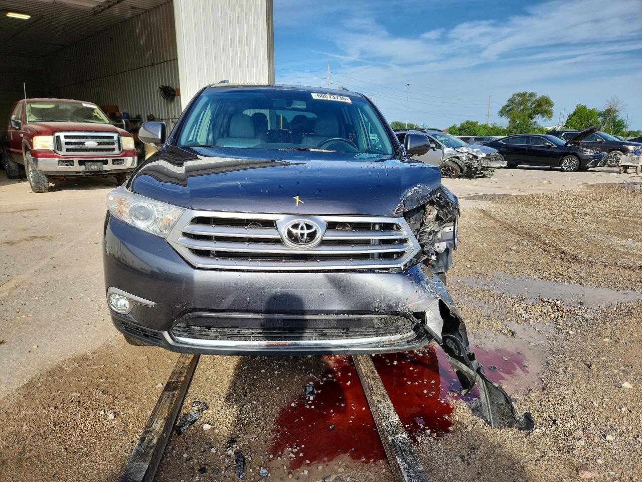 2013 Toyota Highlander Limited Серый vin: 5TDDK3EH9DS217089
