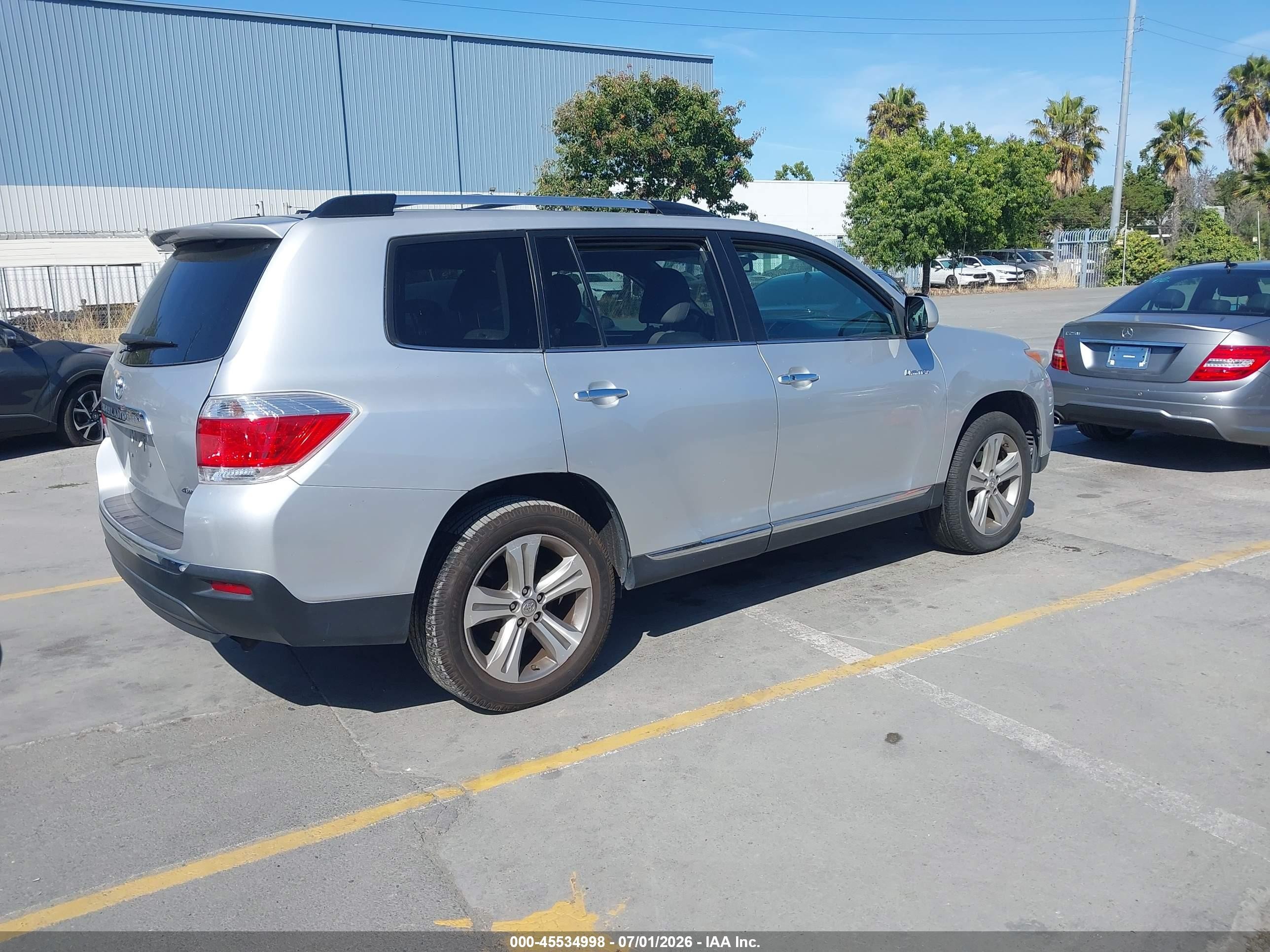 2013 Toyota Highlander Limited V6 Gray vin: 5TDDK3EH9DS222129