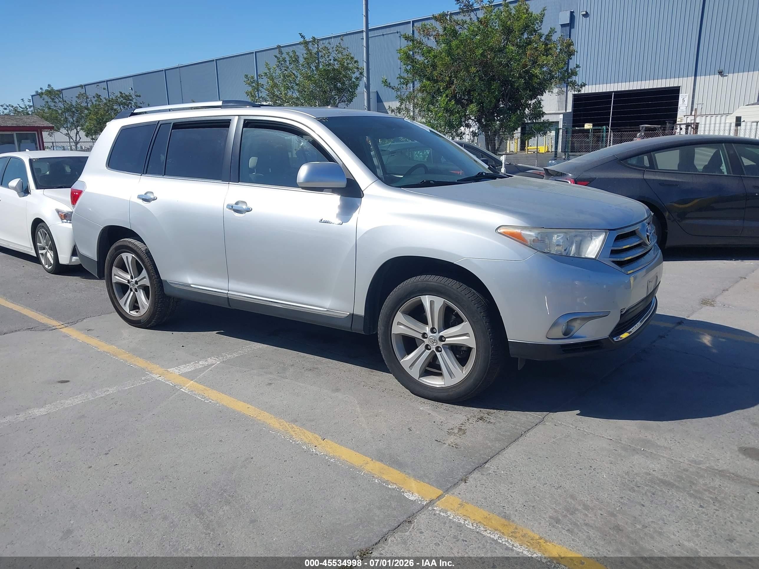 2013 Toyota Highlander Limited V6 Серый vin: 5TDDK3EH9DS222129