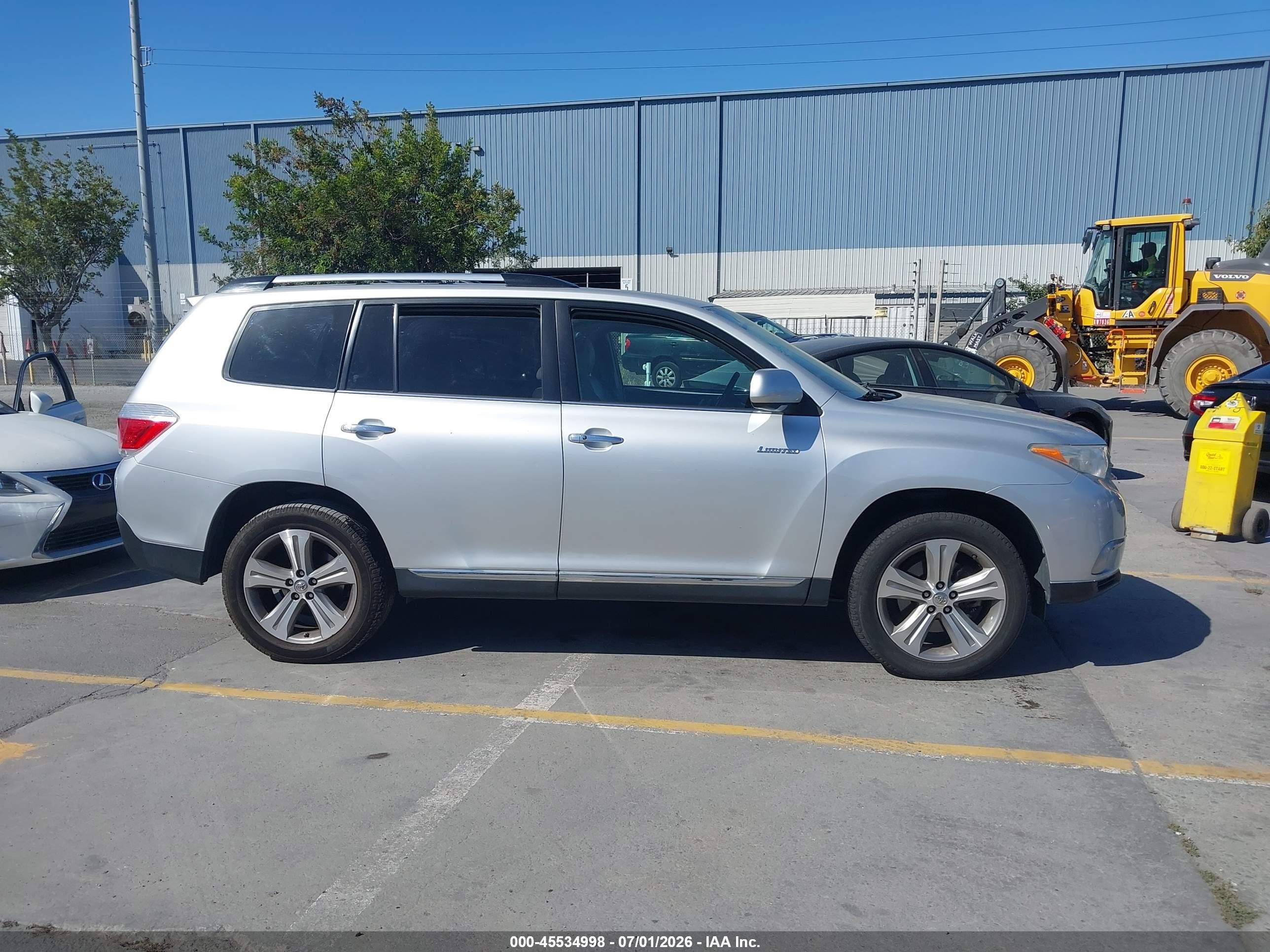 2013 Toyota Highlander Limited V6 Gray vin: 5TDDK3EH9DS222129