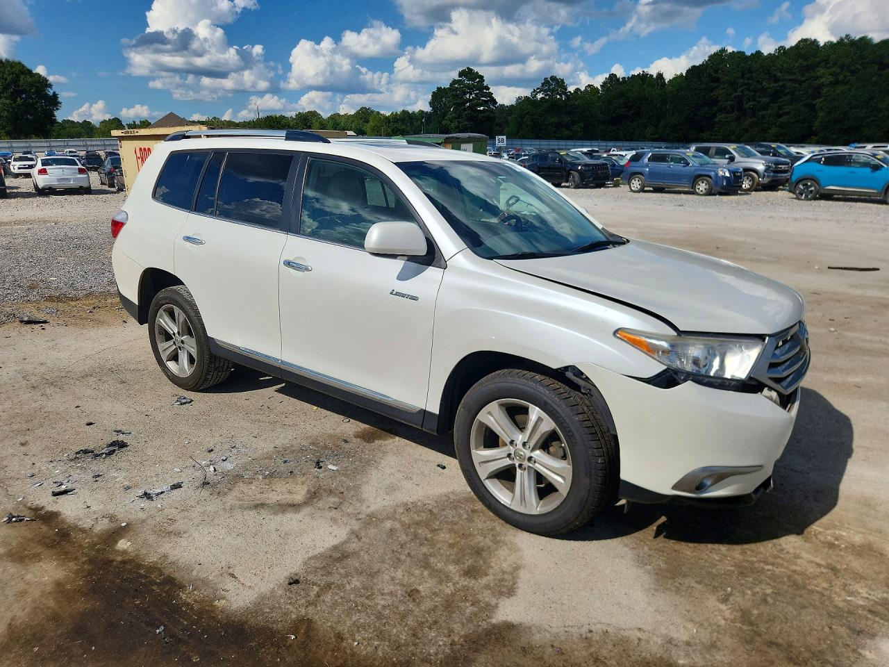 2013 Toyota Highlander Limited Белый vin: 5TDDK3EH9DS230098
