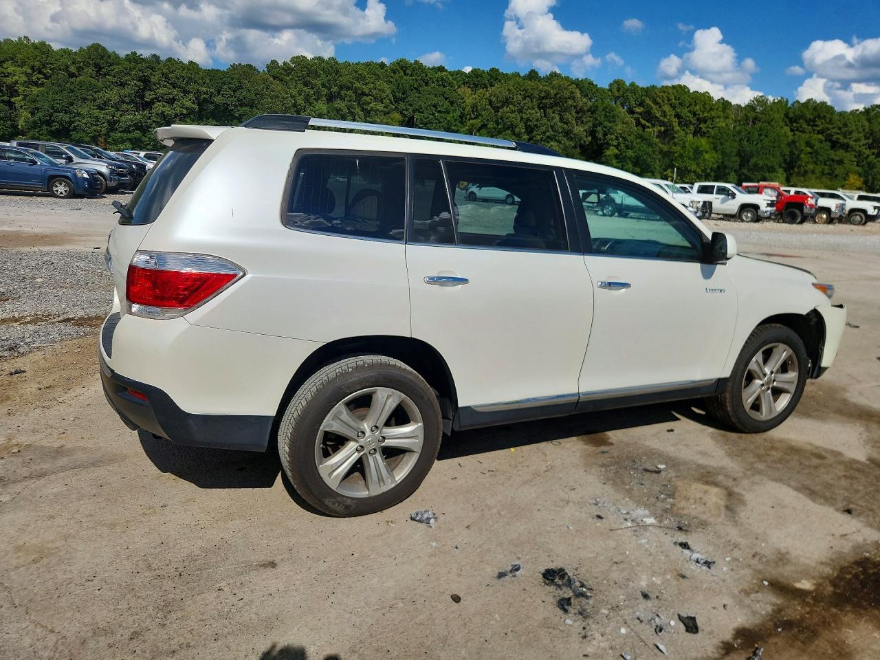 2013 Toyota Highlander Limited Белый vin: 5TDDK3EH9DS230098