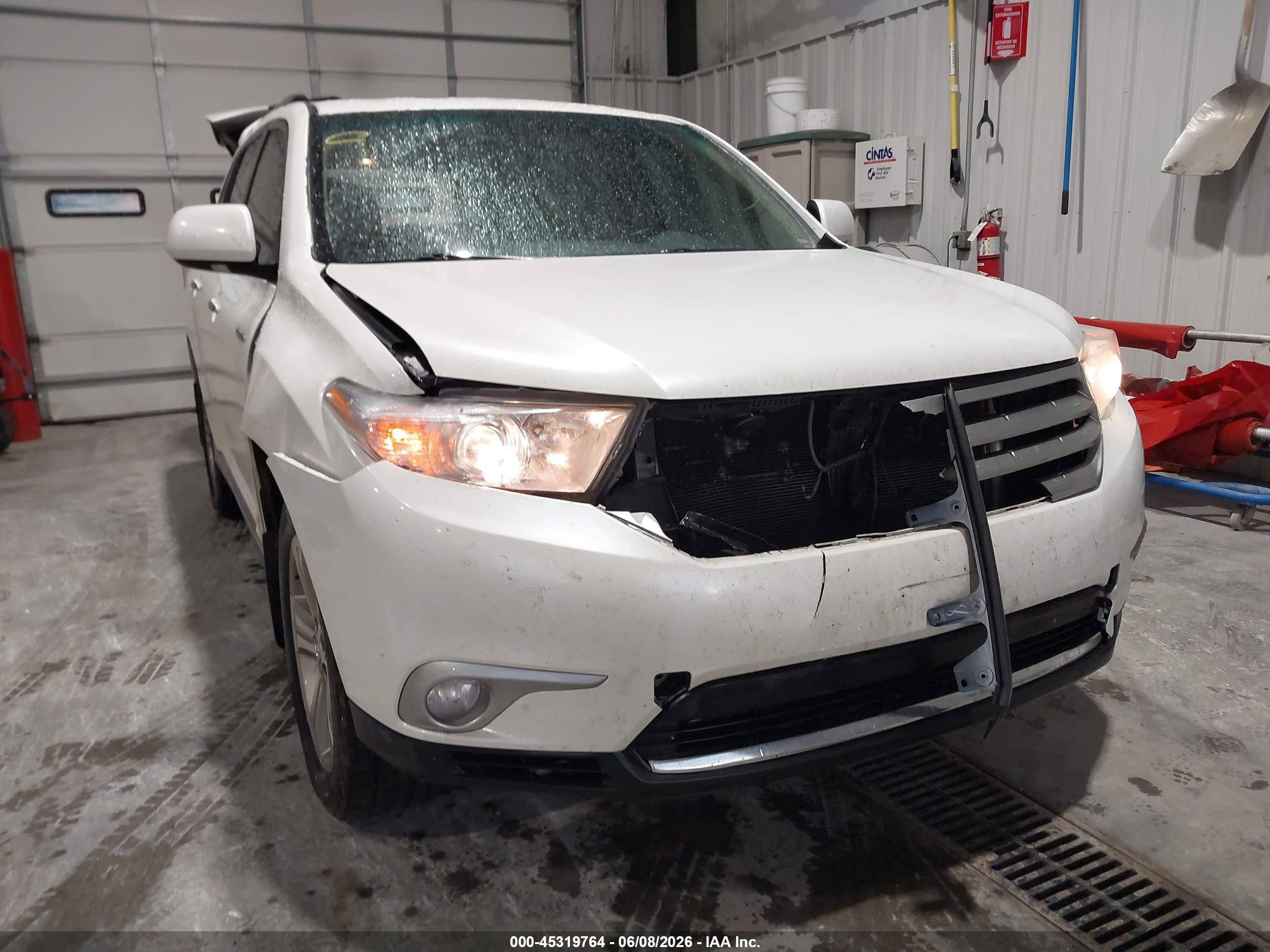 2013 Toyota Highlander Limited V6 Белый vin: 5TDDK3EH9DS238458