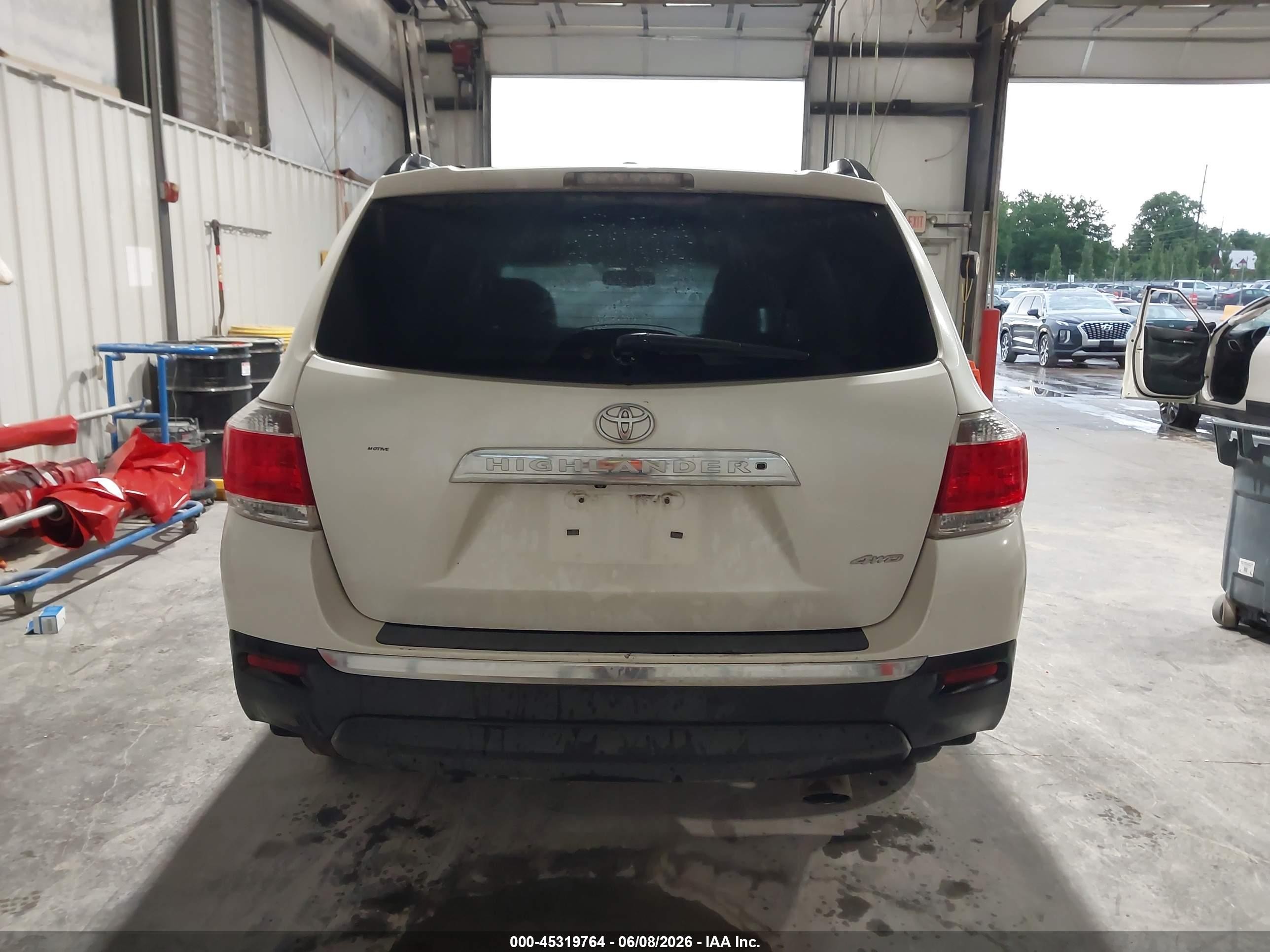 2013 Toyota Highlander Limited V6 Белый vin: 5TDDK3EH9DS238458