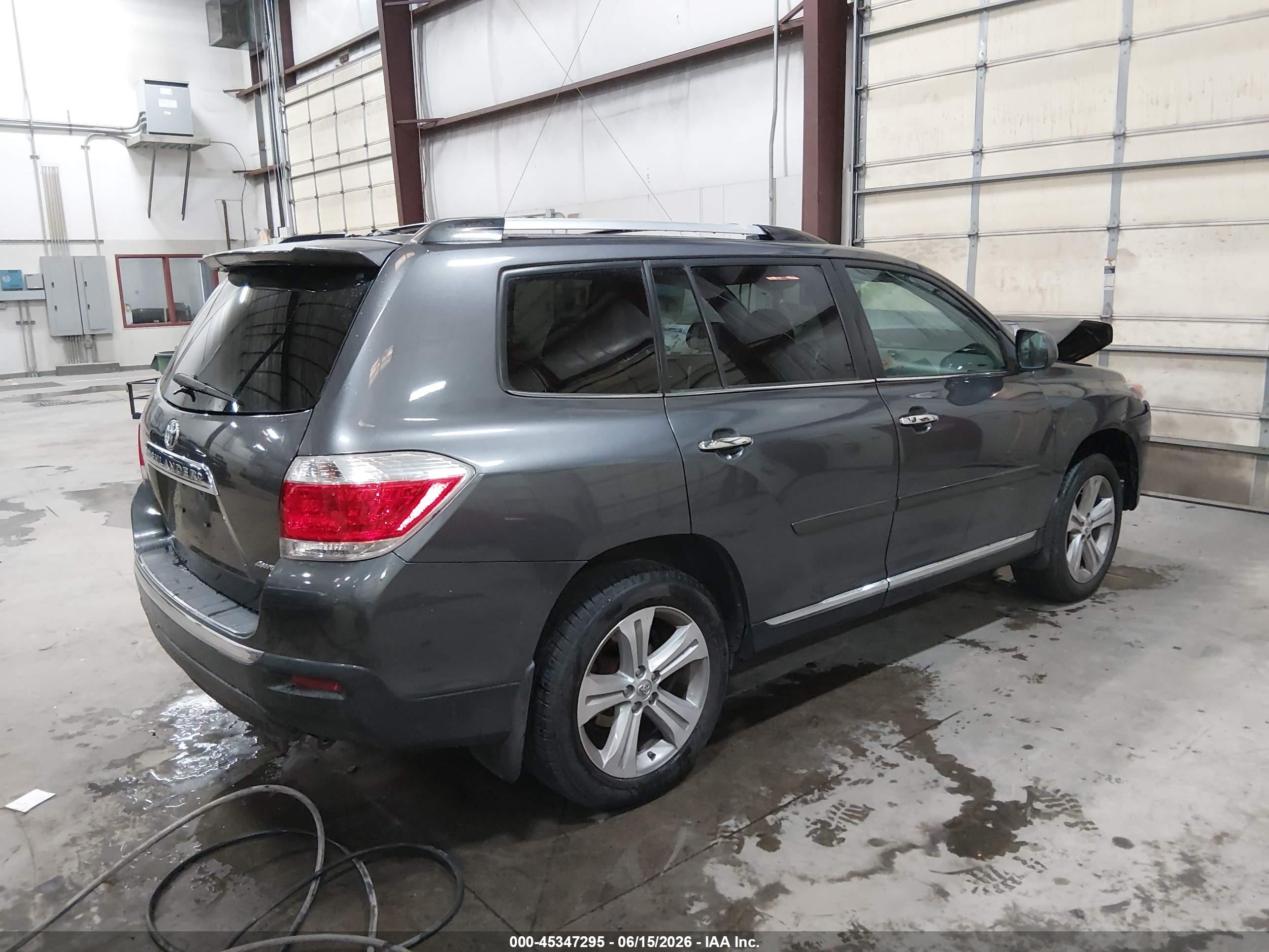 2013 Toyota Highlander Limited V6 Gray vin: 5TDDK3EH9DS274280