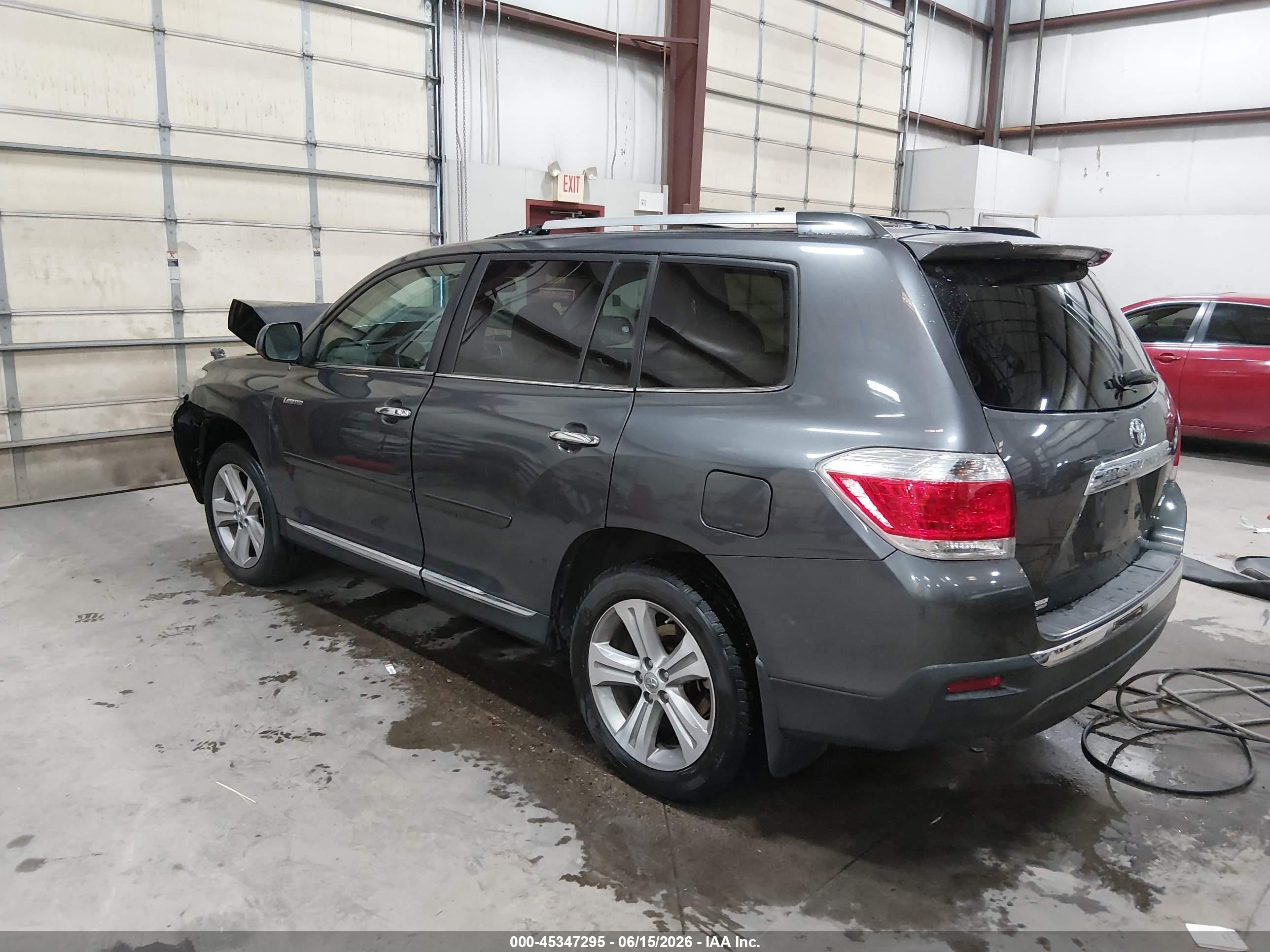 2013 Toyota Highlander Limited V6 Gray vin: 5TDDK3EH9DS274280