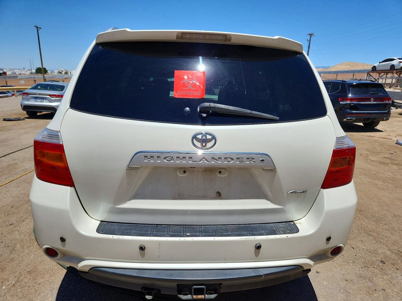 2010 Toyota Highlander Limited White vin: 5TDDK3EHXAS003949