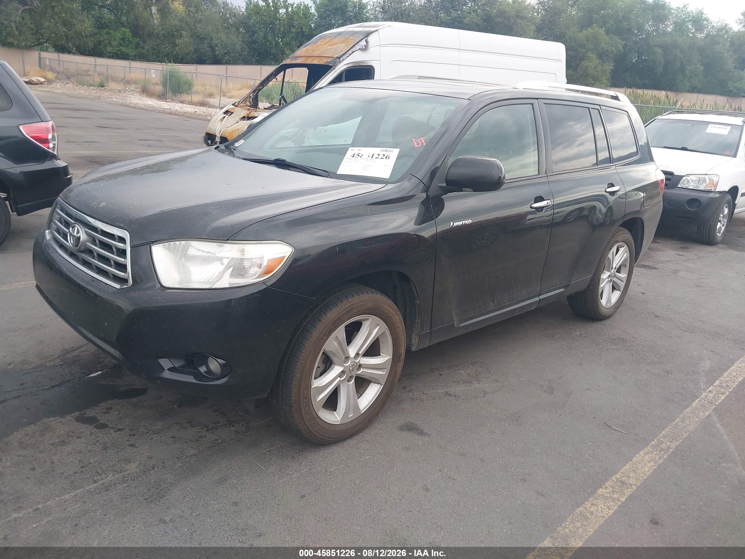 2010 Toyota Highlander Limited V6 Черный vin: 5TDDK3EHXAS006382