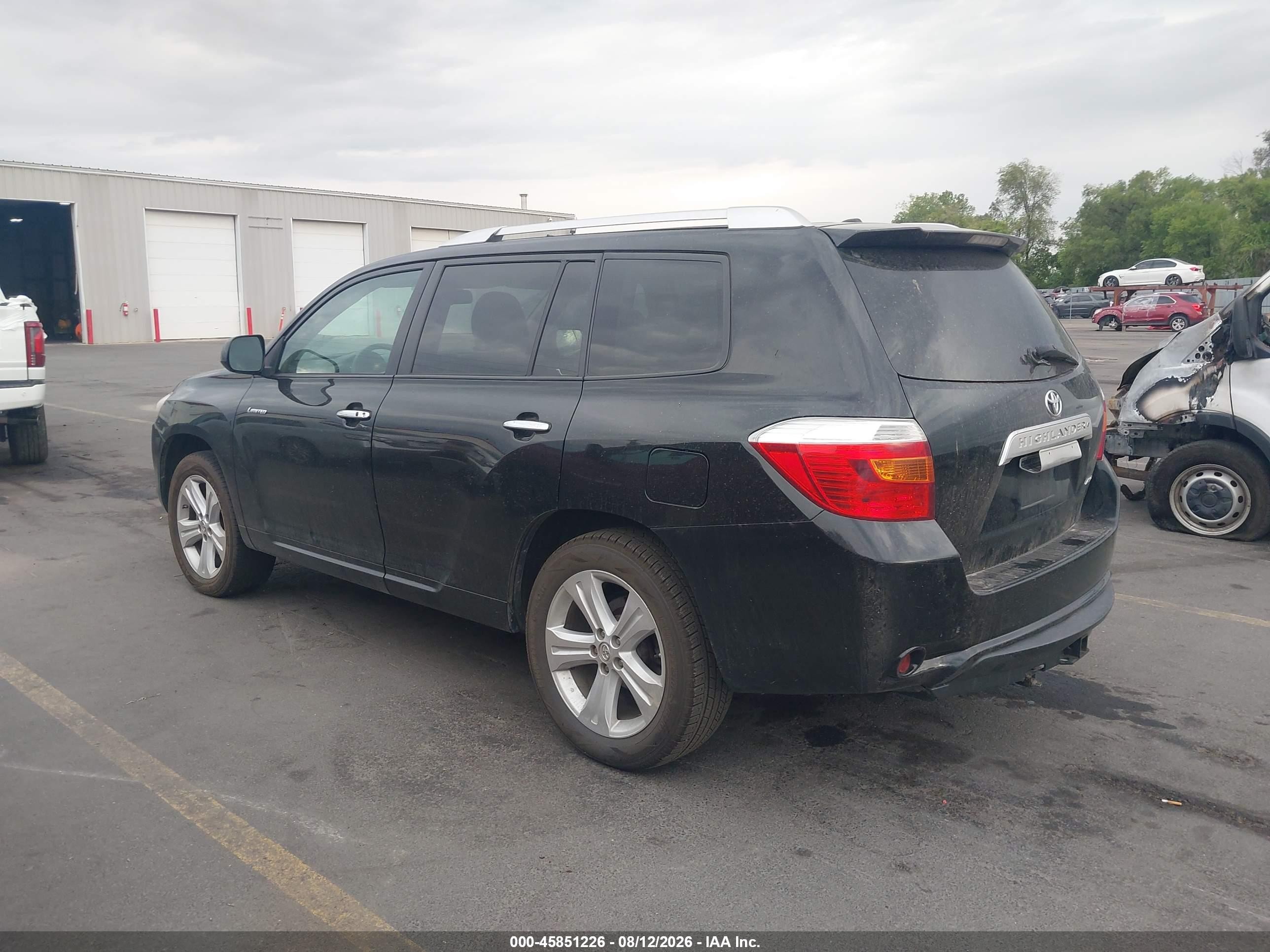 2010 Toyota Highlander Limited V6 Черный vin: 5TDDK3EHXAS006382