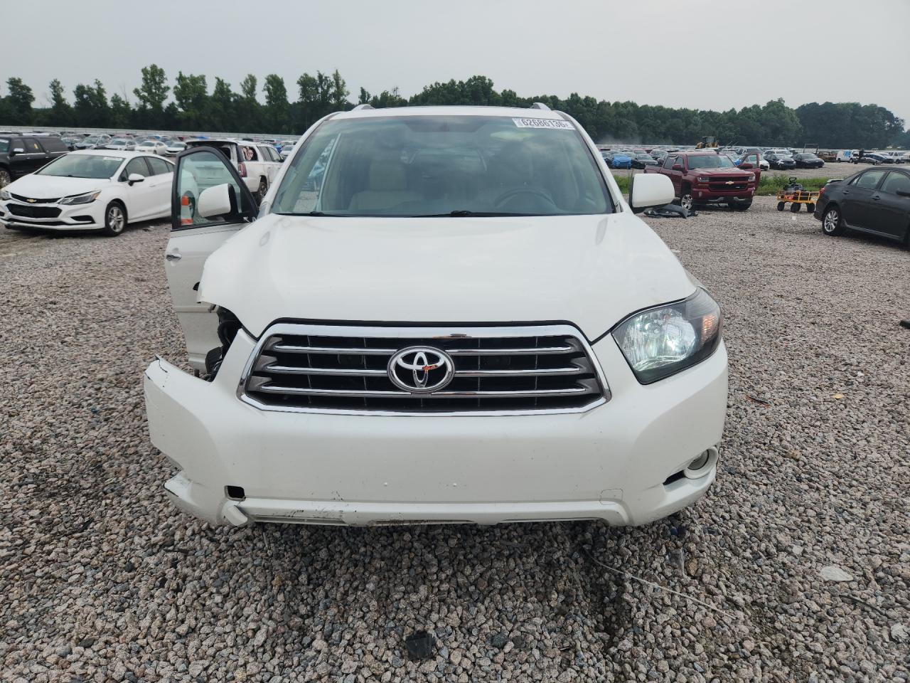 2010 Toyota Highlander Limited White vin: 5TDDK3EHXAS012294