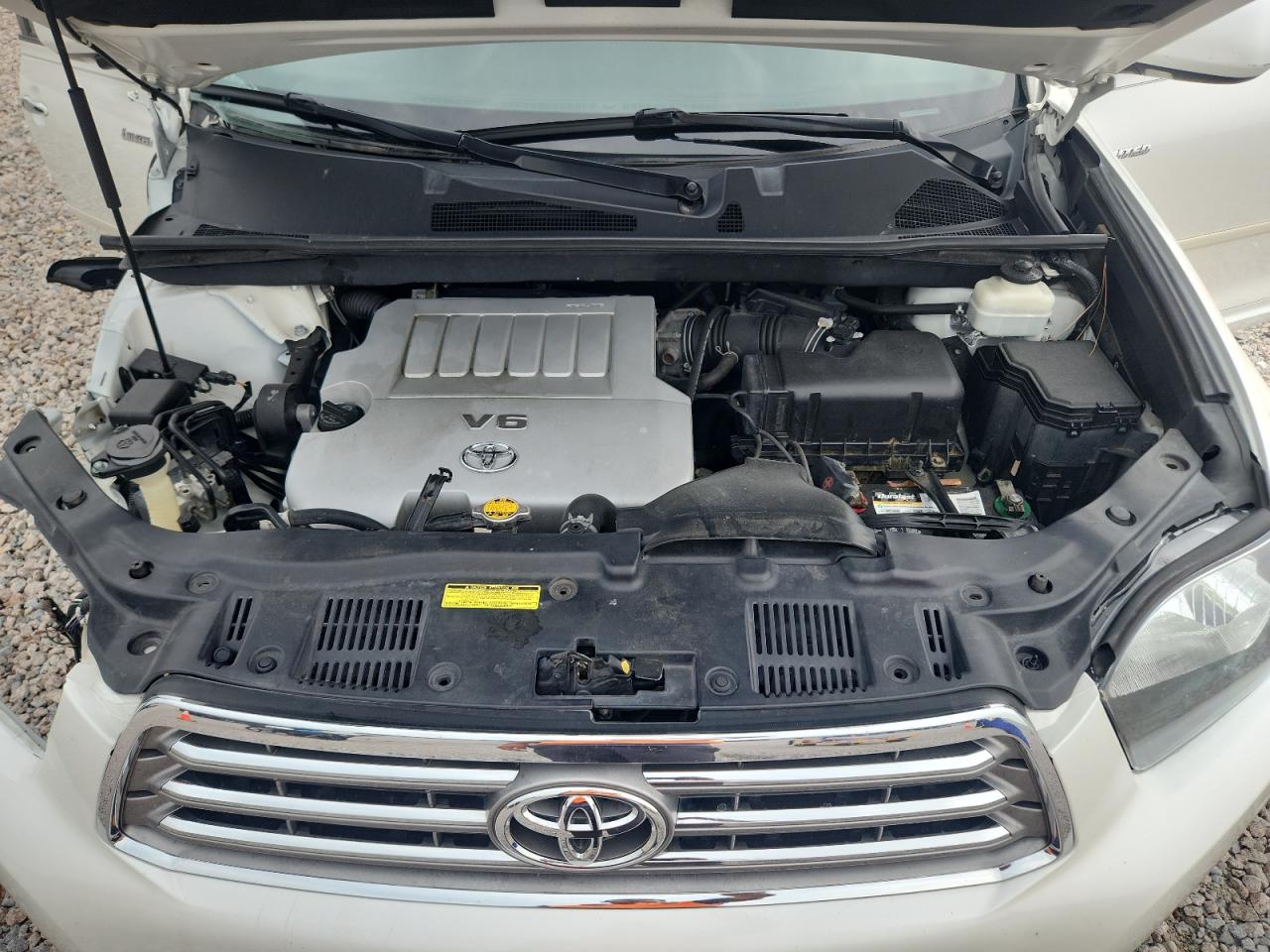2010 Toyota Highlander Limited White vin: 5TDDK3EHXAS012294