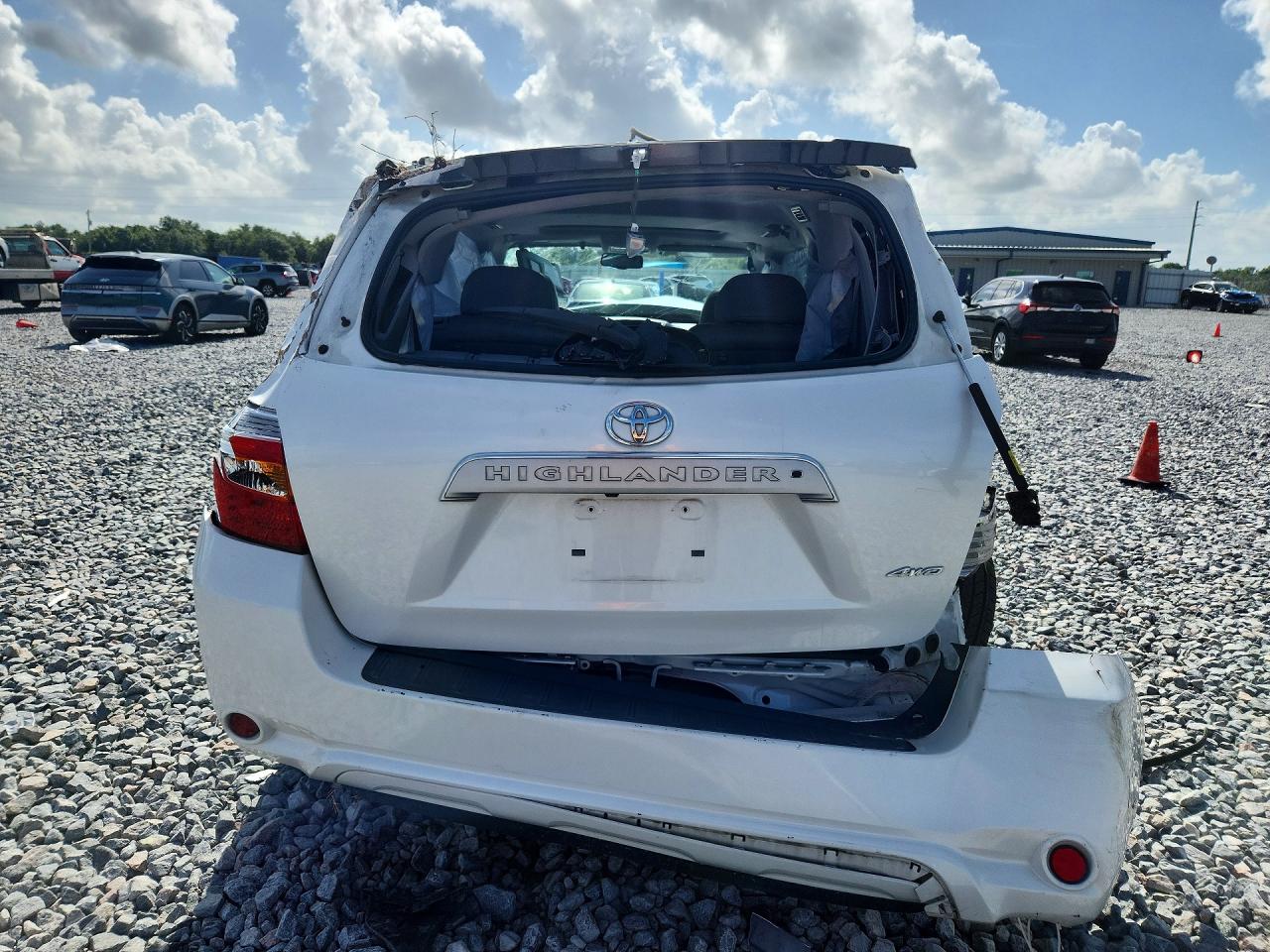2010 Toyota Highlander Limited White vin: 5TDDK3EHXAS022095