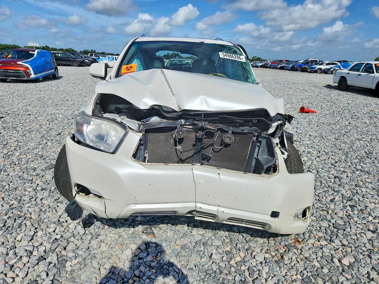 2010 Toyota Highlander Limited White vin: 5TDDK3EHXAS022095